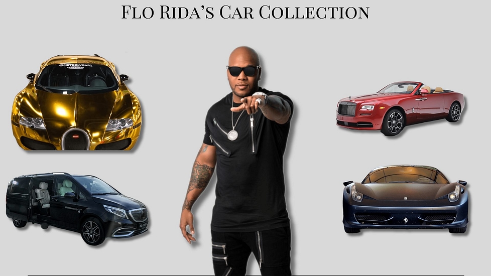 Flo Rida’s Car Collection Is Home To A Gold Bugatti