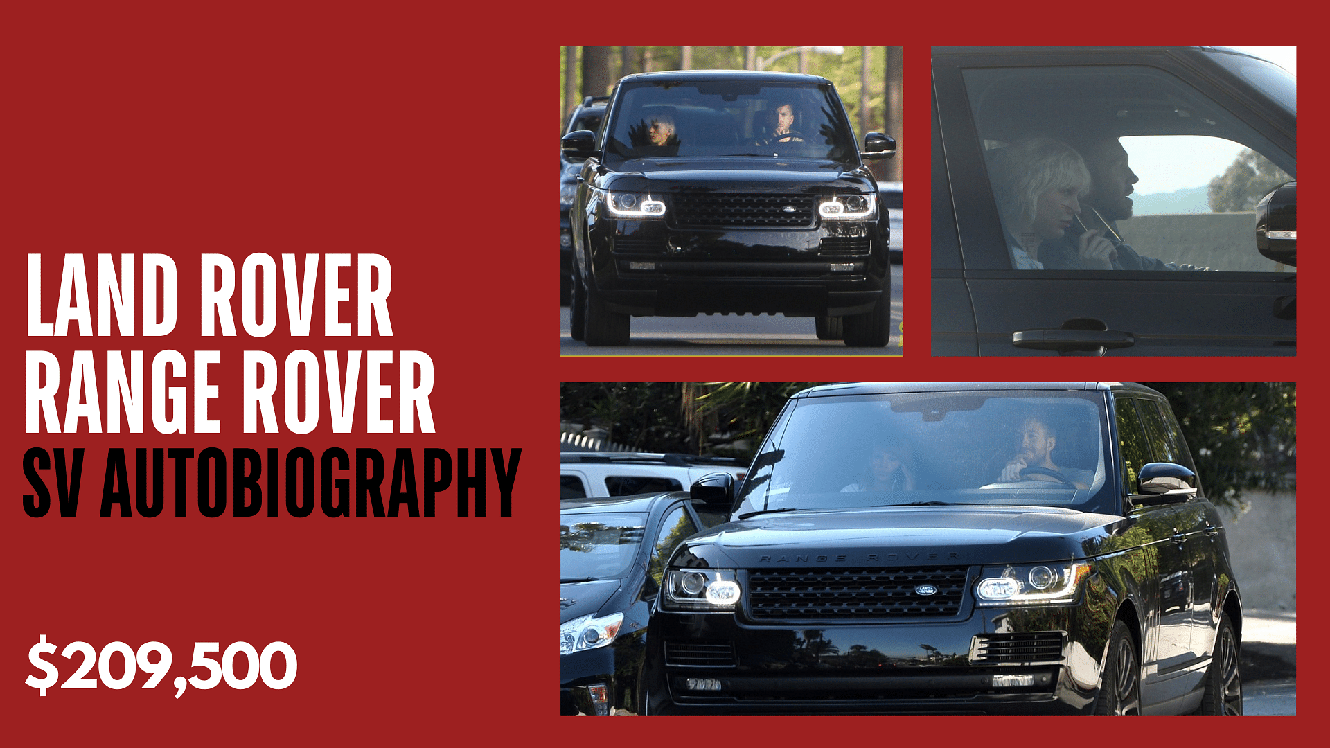 Taylor Swift's Black Land Rover Range Rover SV Autobiography Edition