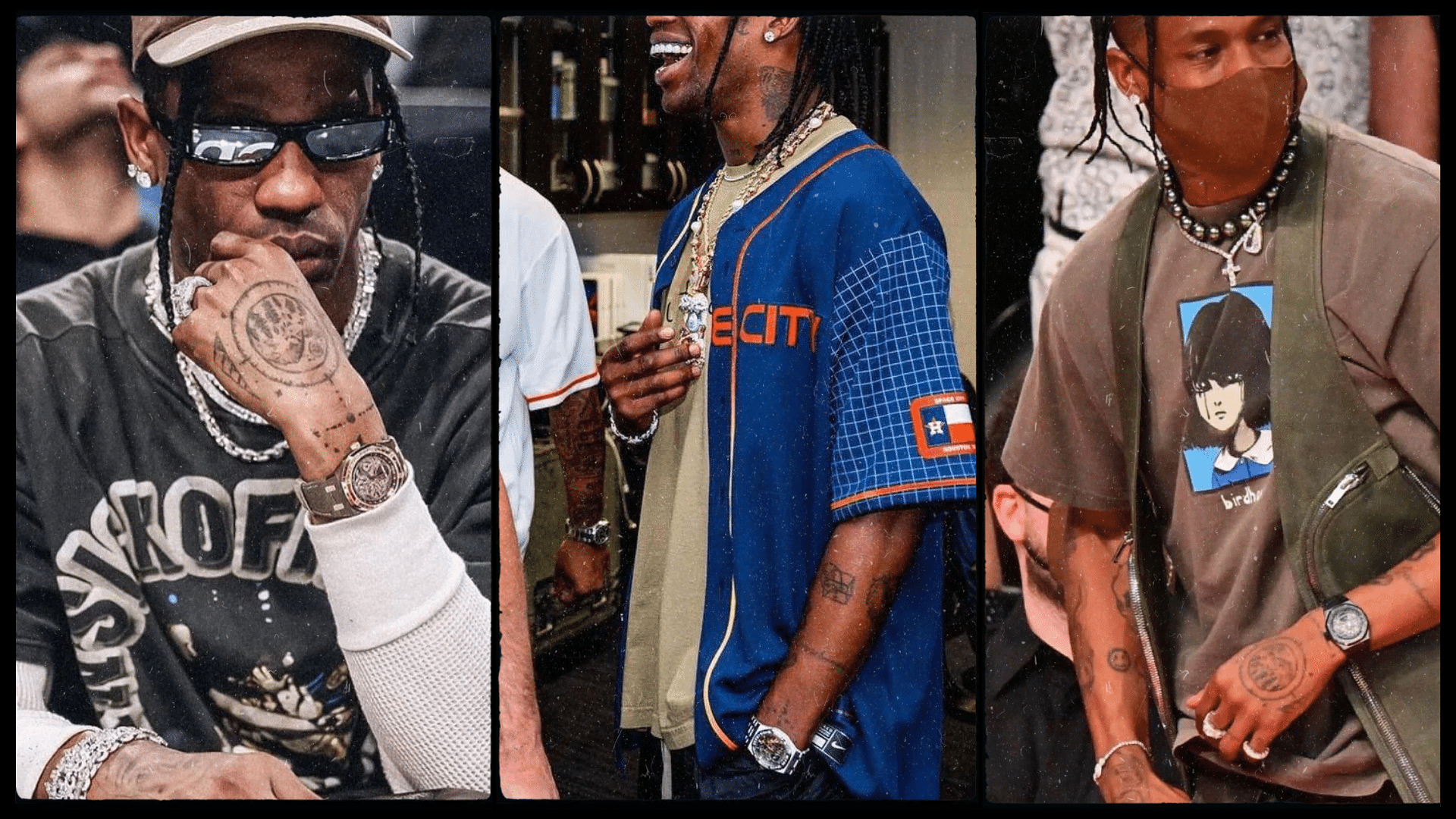 Travis Scott with his watches