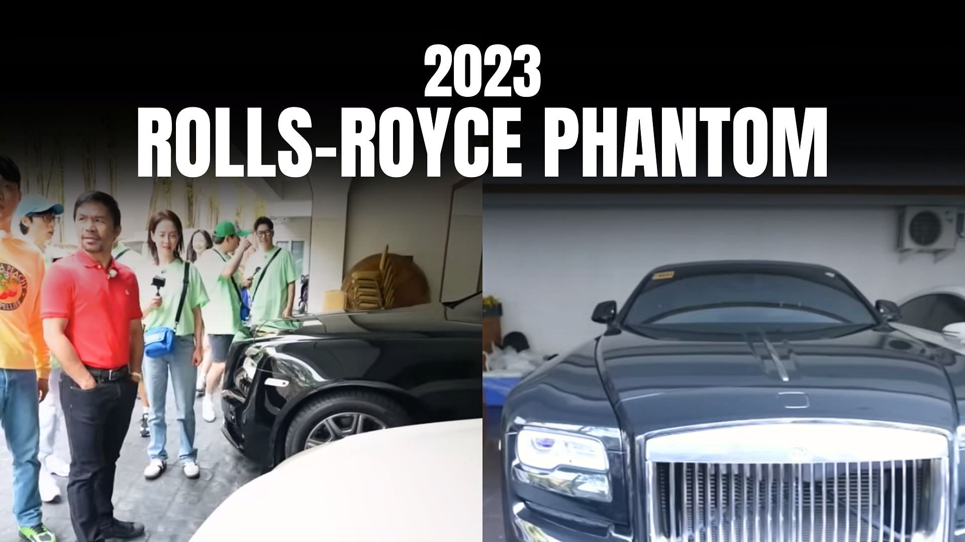 Manny Pacquiao’s picture with his Rolls-Royce Phantom