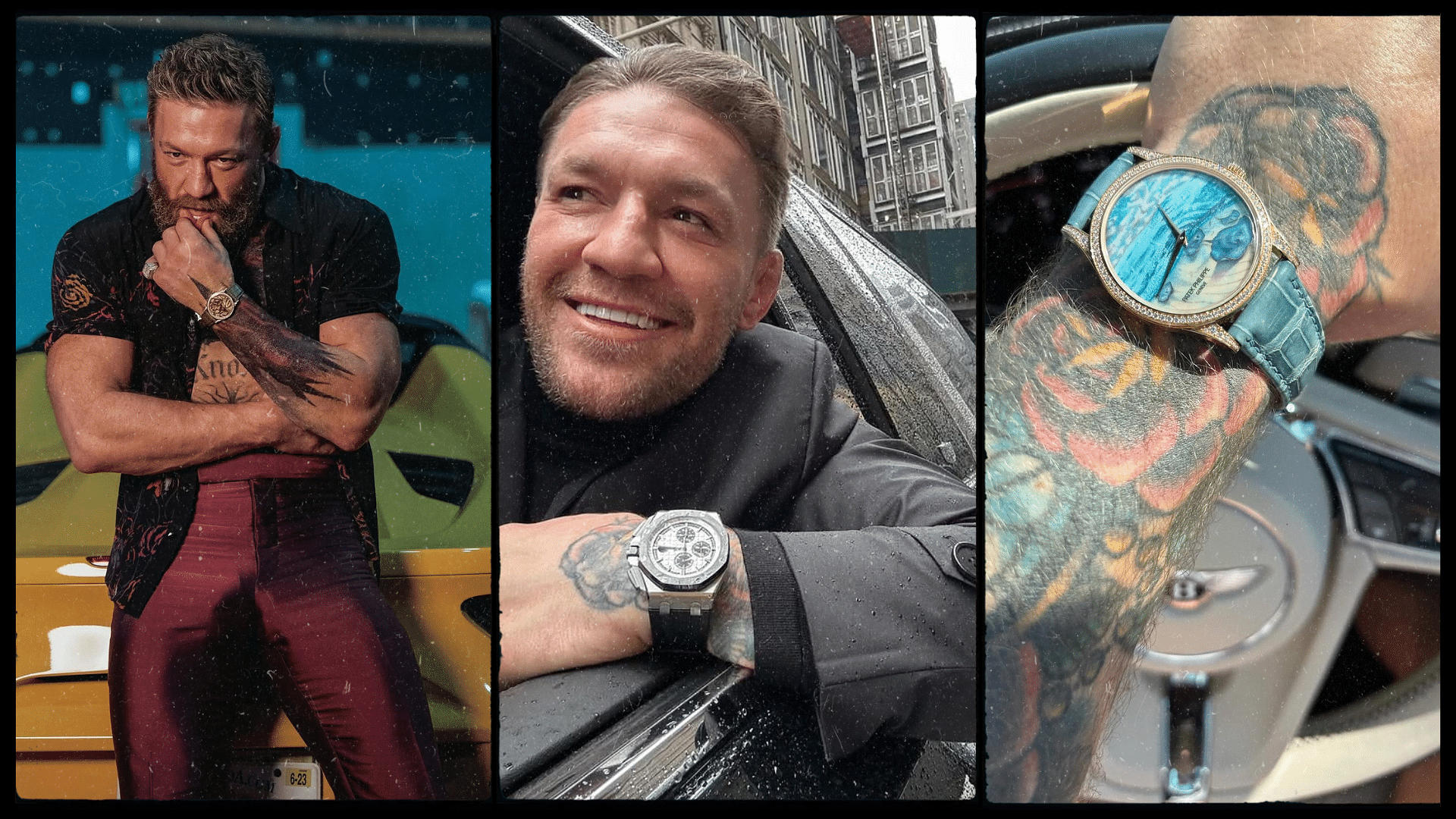 Conor McGregor with his watches