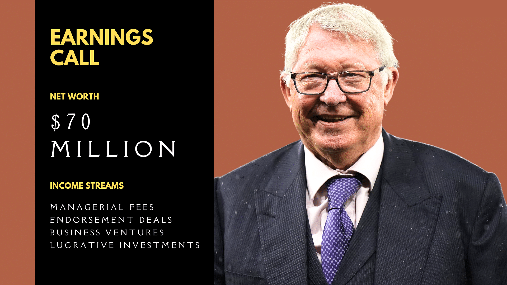 Sir Alex Ferguson's net worth and sources of income