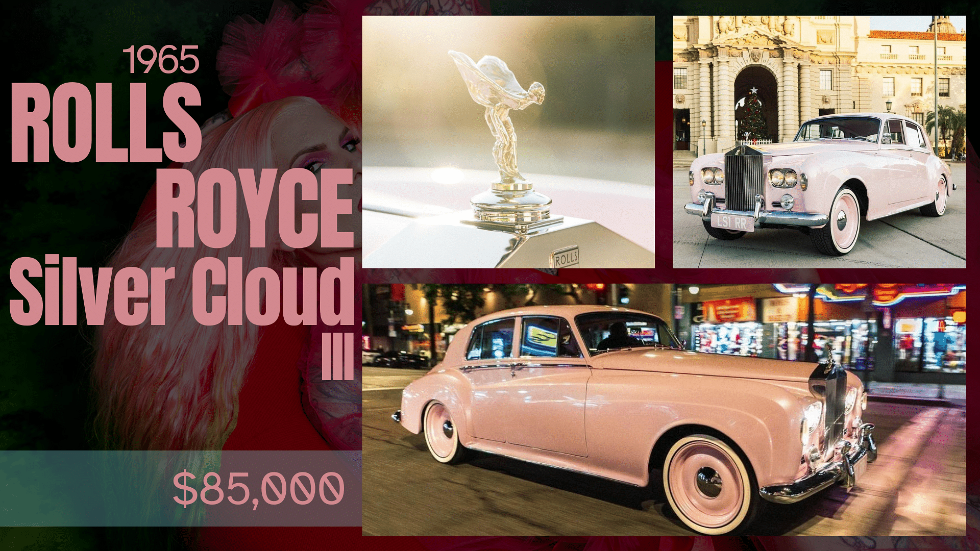 Jeffree Star's Baby Ice Pink 1965 Rolls-Royce Silver Cloud III