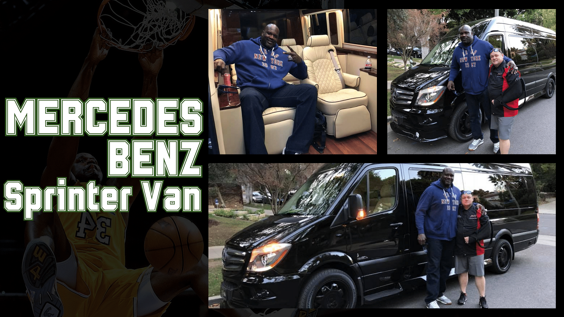 Shaquille O'Neal's Black Mercedes-Benz Sprinter Van