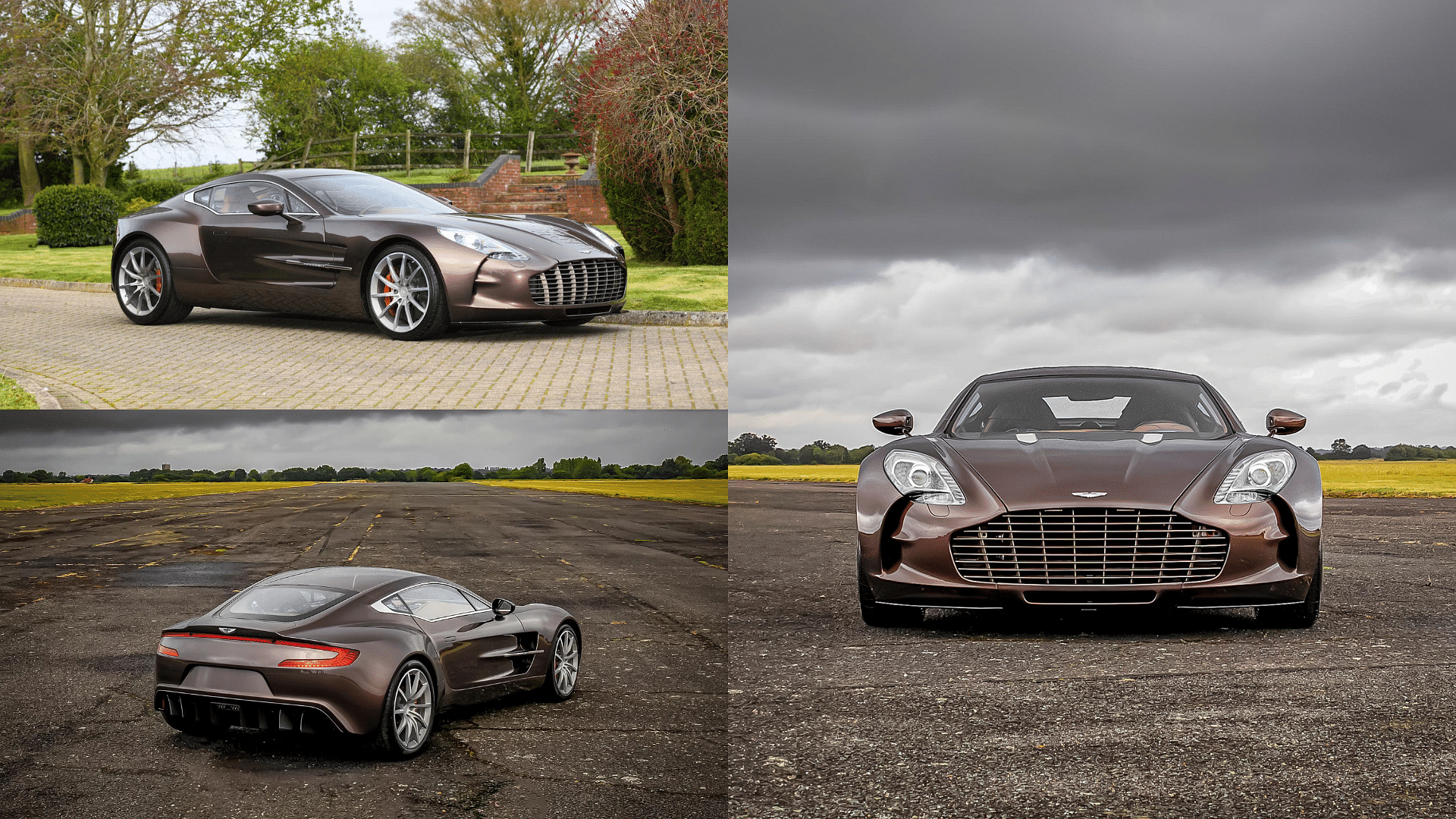 Stock images of Sultan of Brunei's Aston Martin One-77 shown, not the actual model in the Sultan's car collection 