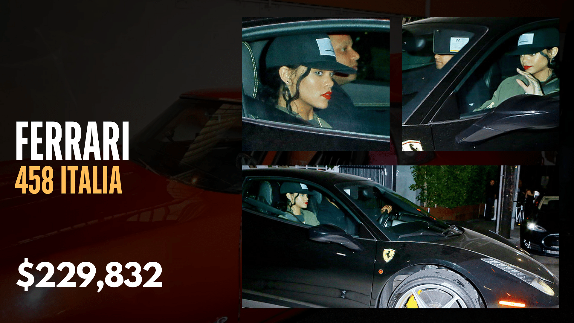 Rihanna, Car Collection, Ferrari 458 Italia