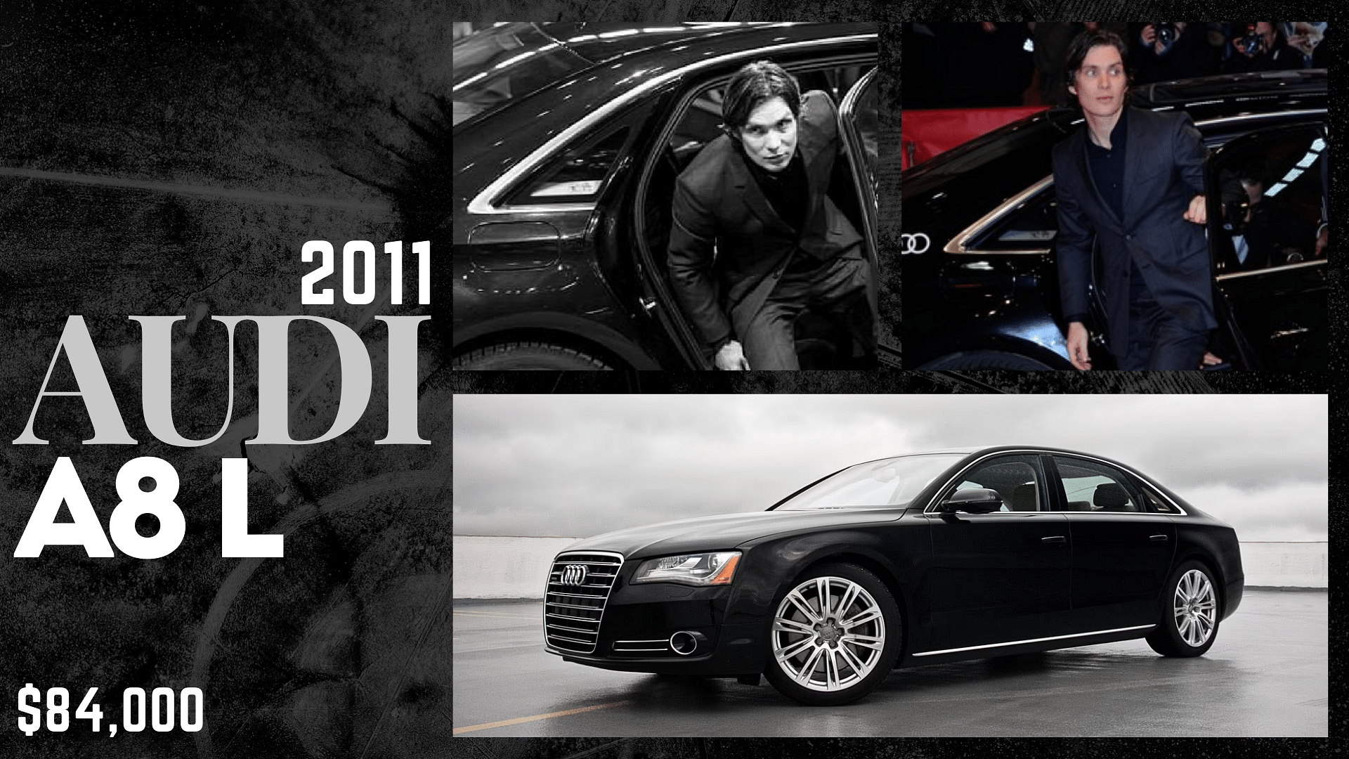 Cillian Murphy's black 2011 Audi A8 L