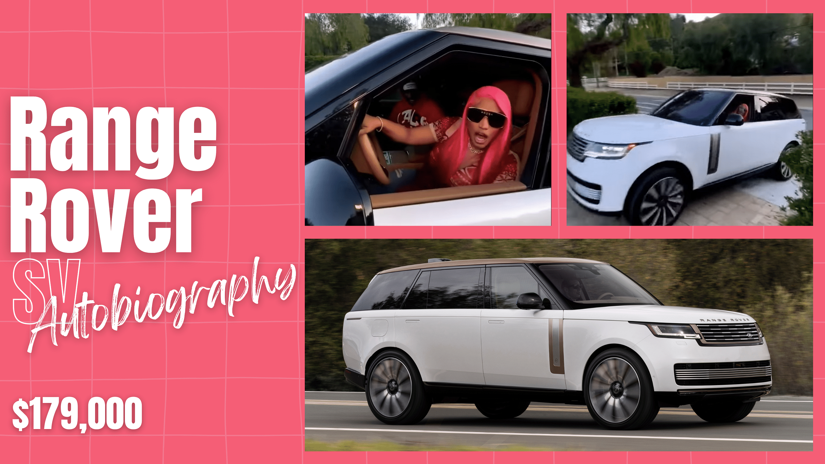 Nicki Minaj's White Range Rover SV Autobiography 