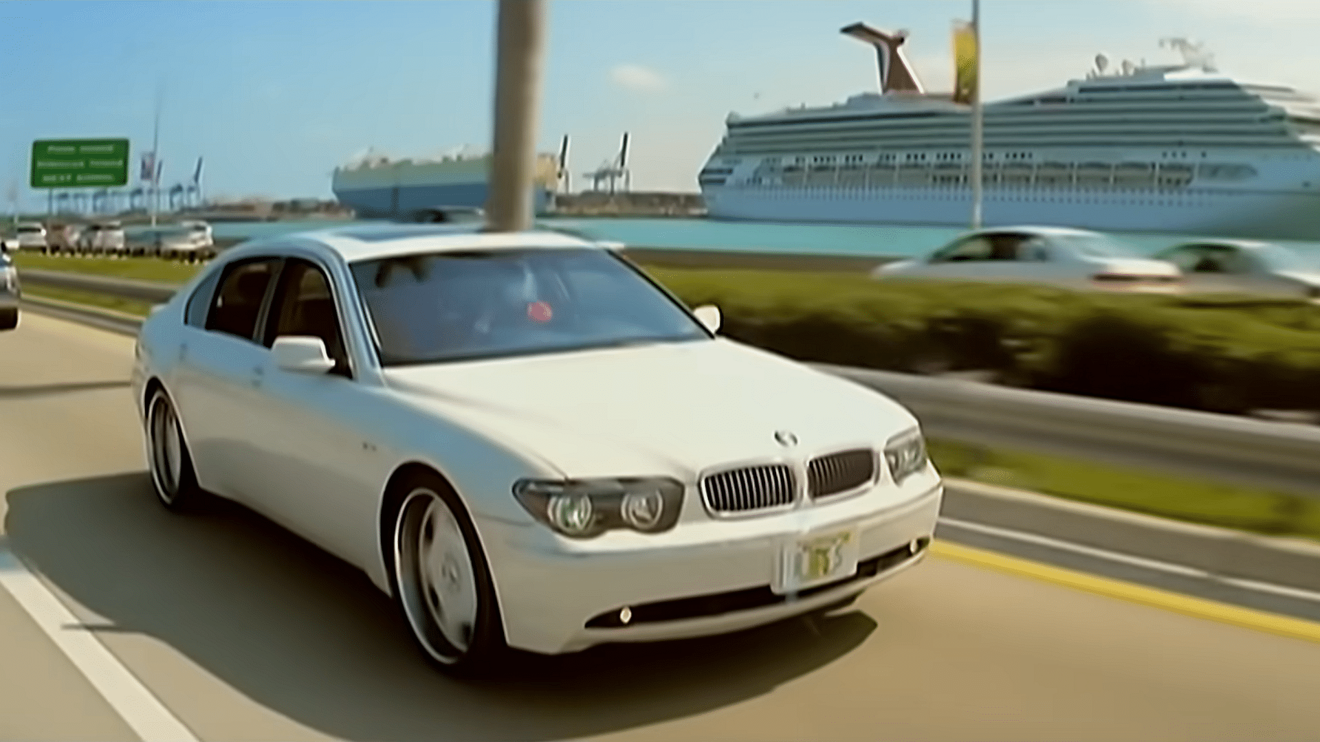 Rick Ross' BMW 745Li in his music video 'Hustlin'