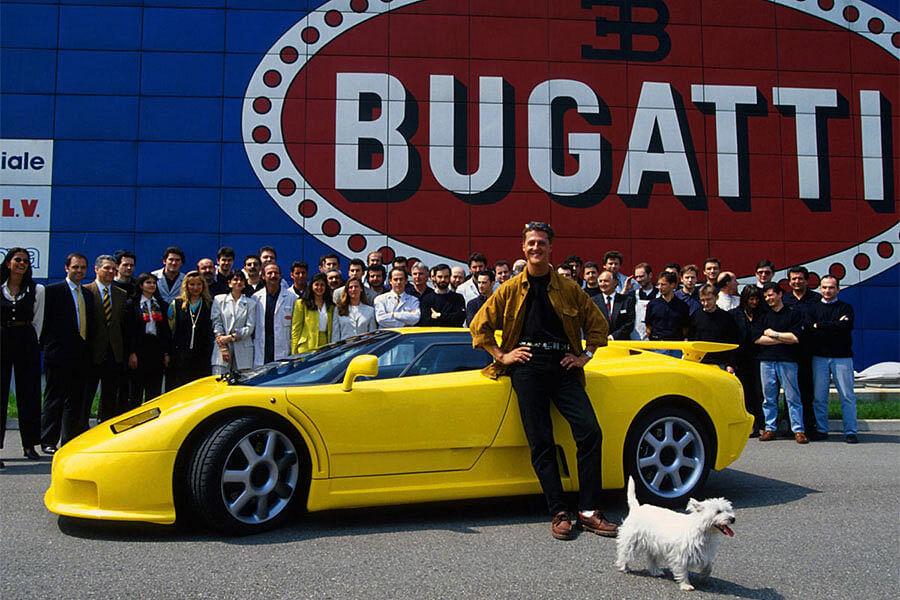 Michael Schumacher's Bugatti EB110 SS