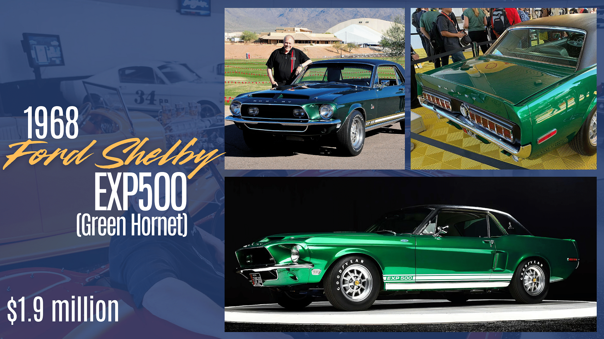 Craig Jackson's green 1968 Ford Shelby EXP500 (Green Hornet)