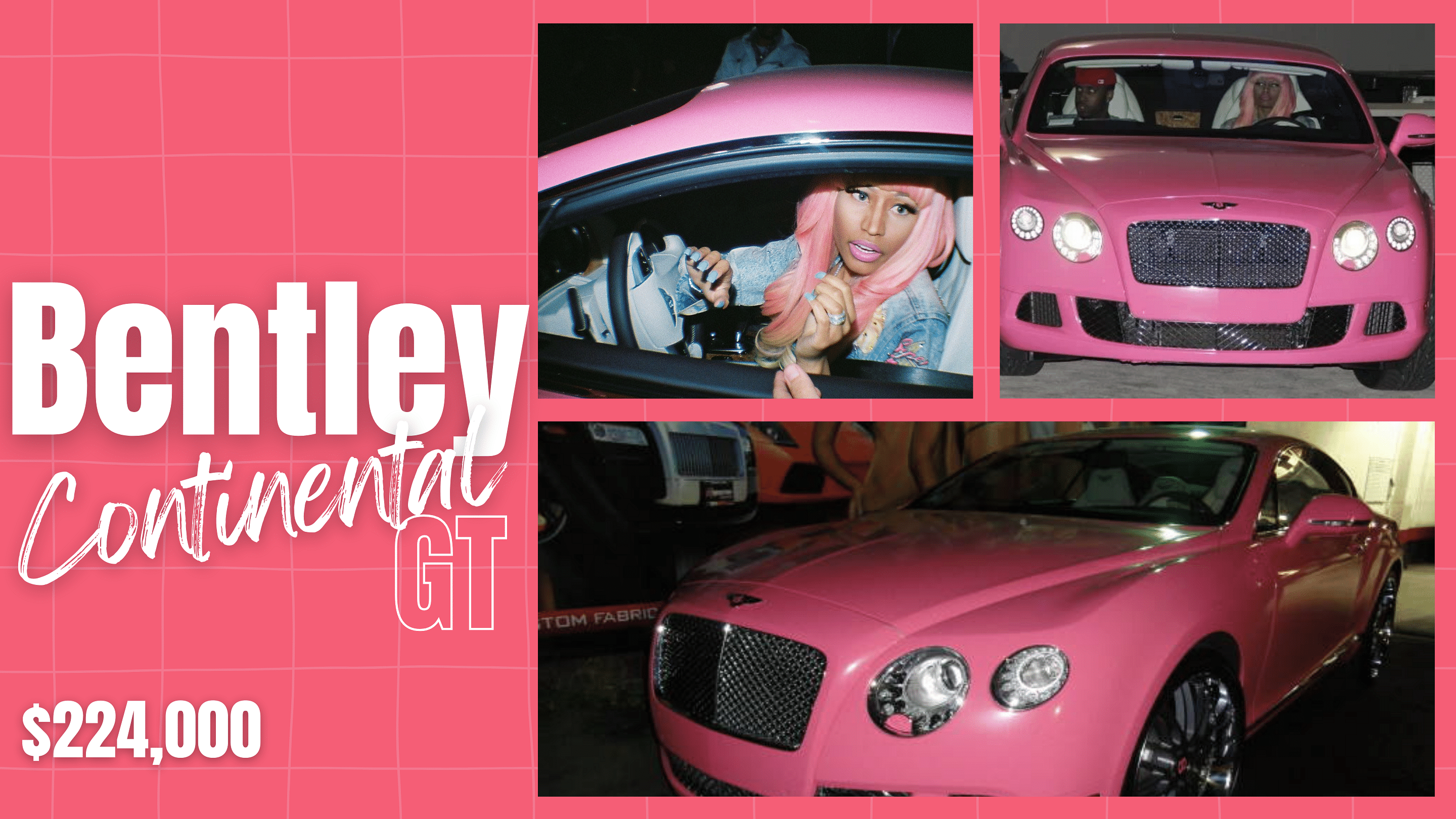 Nicki Minaj's Pink Bentley Continental GT 