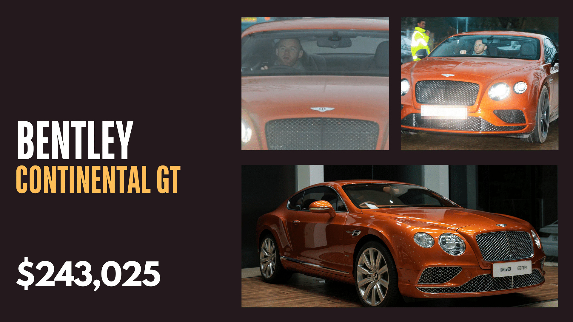 Wayne Rooney, Car Collection, Bentley Continental GT