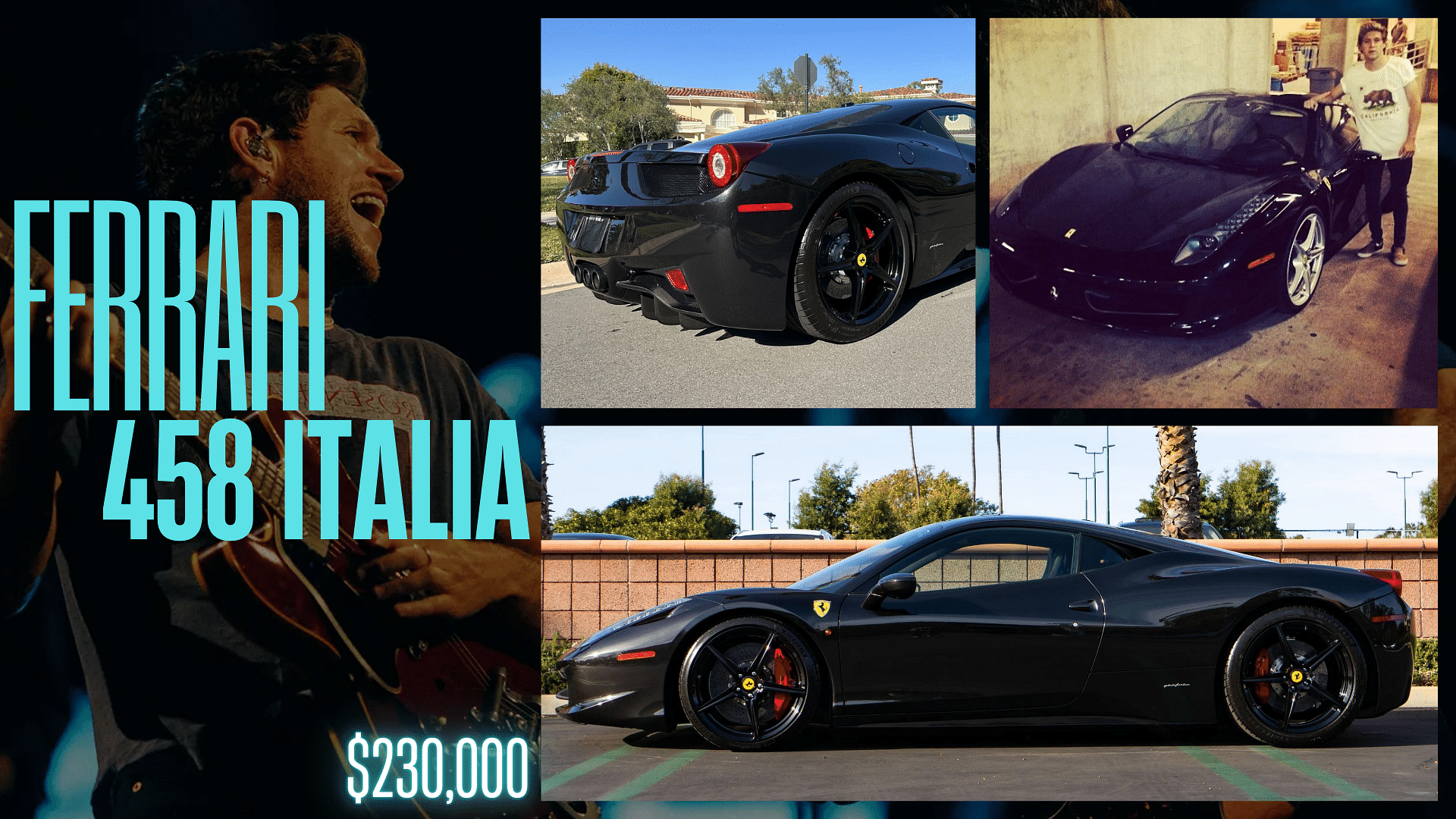 Niall Horan's Ferrari 458 Italia