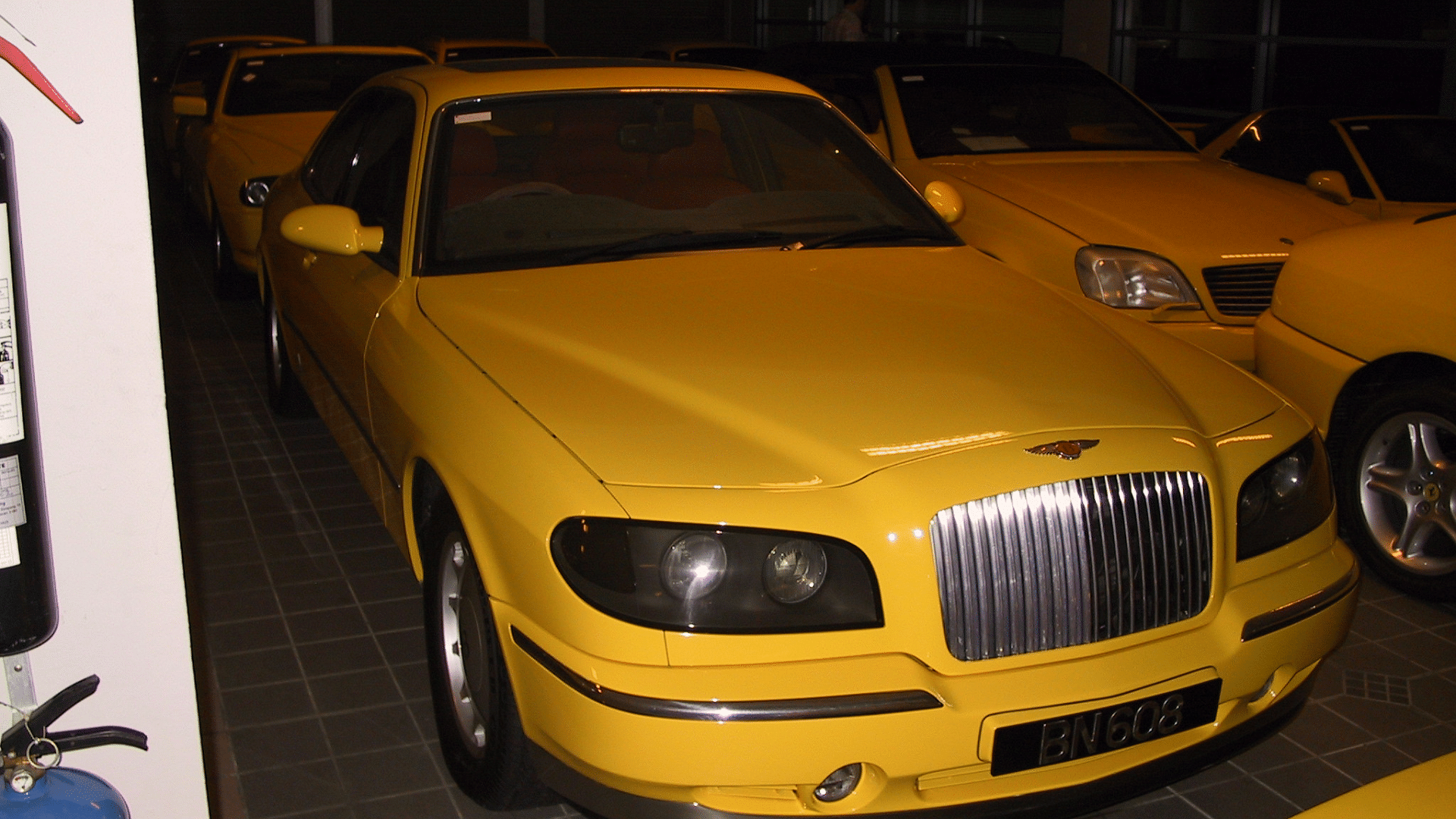 Sultan of Brunei's Bentley B3 shown in yellow color