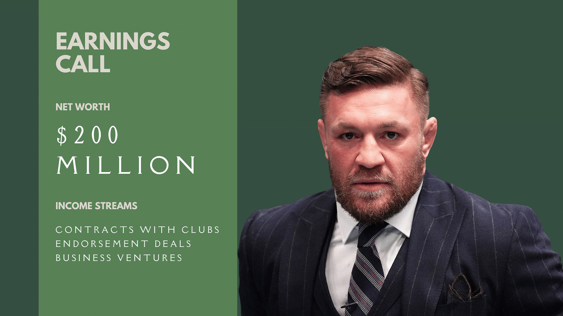 Conor McGregor’s Net Worth