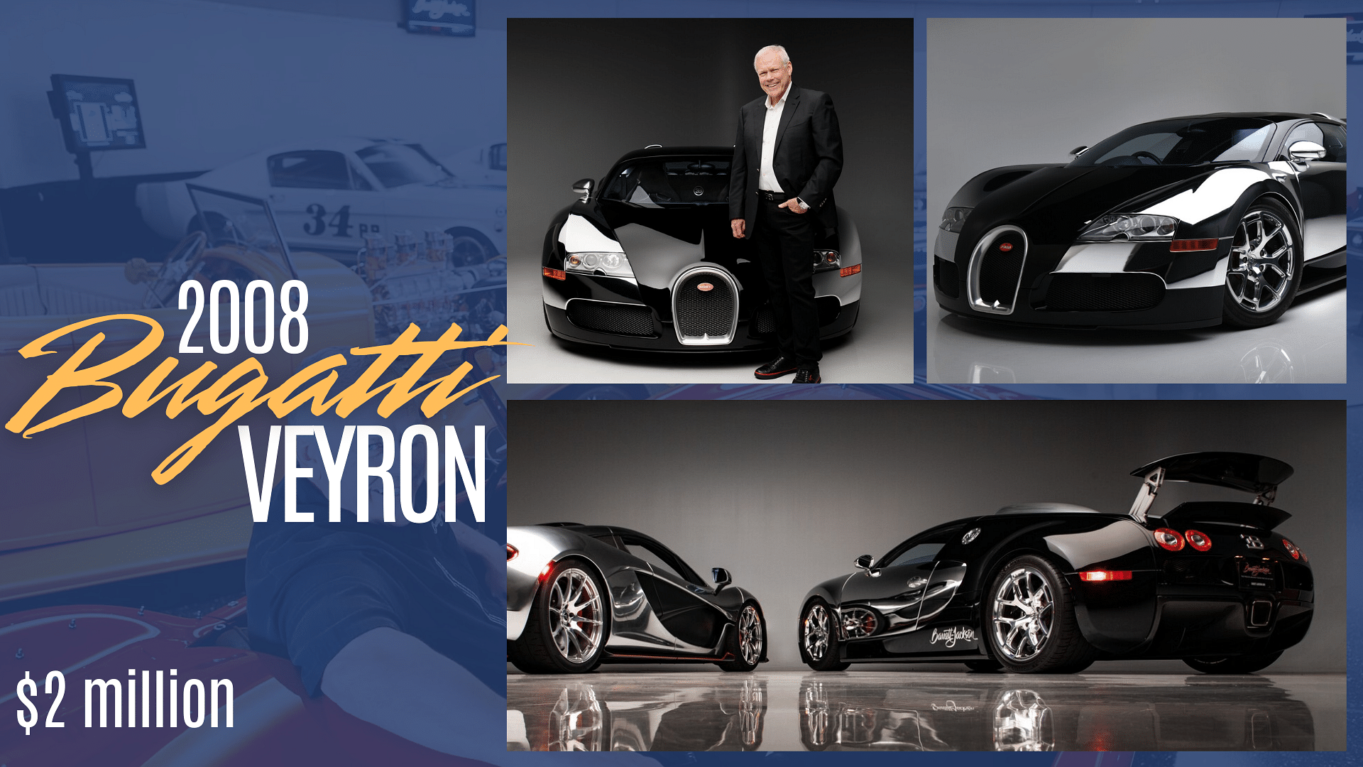 Craig Jackson's chrome black 2008 Bugatti Veyron