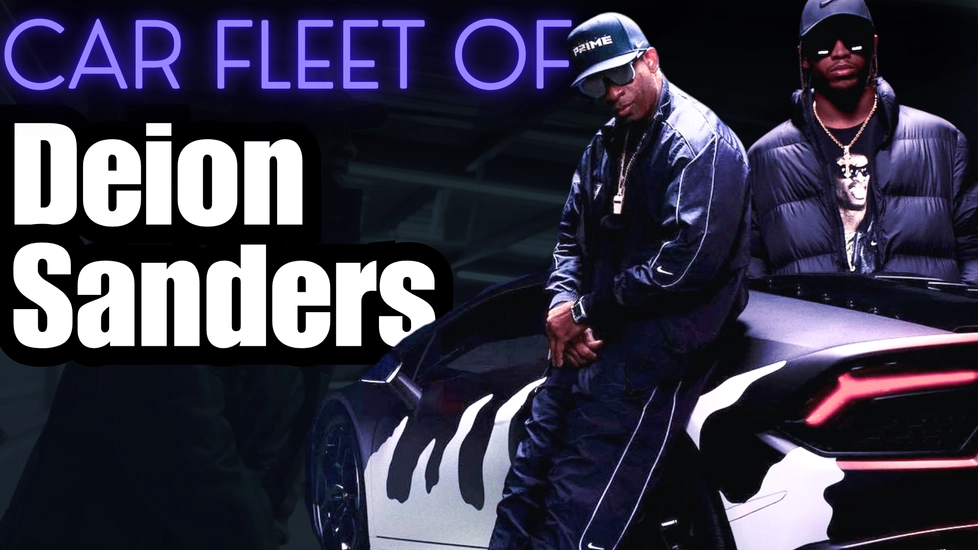 Inside the garage of the former American football player Deion Sanders