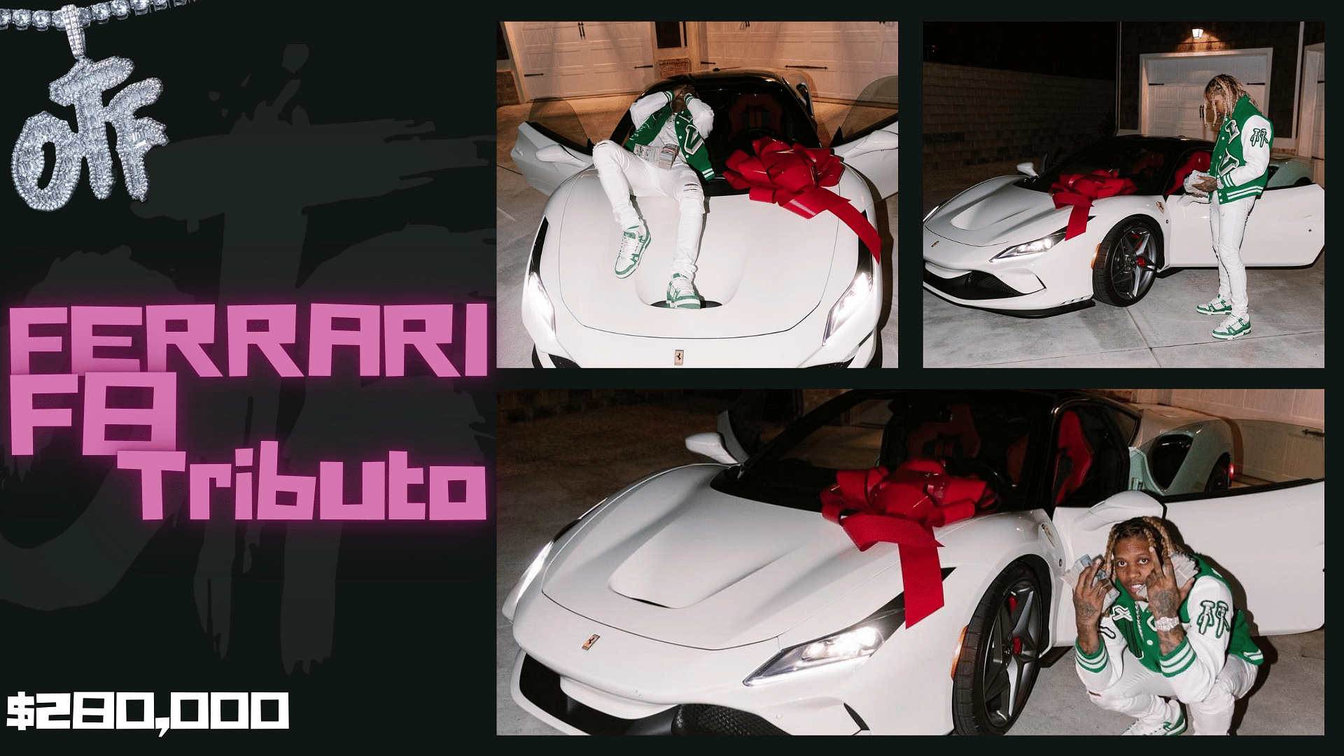 Lil Durk's Ferrari F8 Tributo