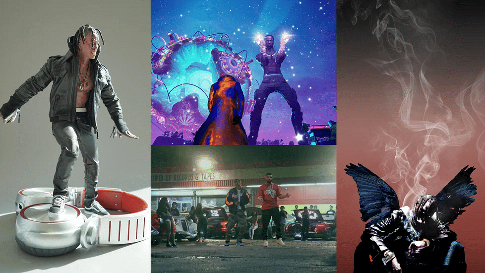 Travis Scott’s Visual Art Collaborations: Album Covers, Music Videos, and Concert Visuals