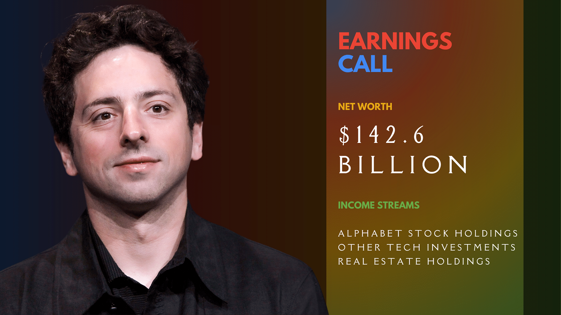 Sergey Brin’s Net worth