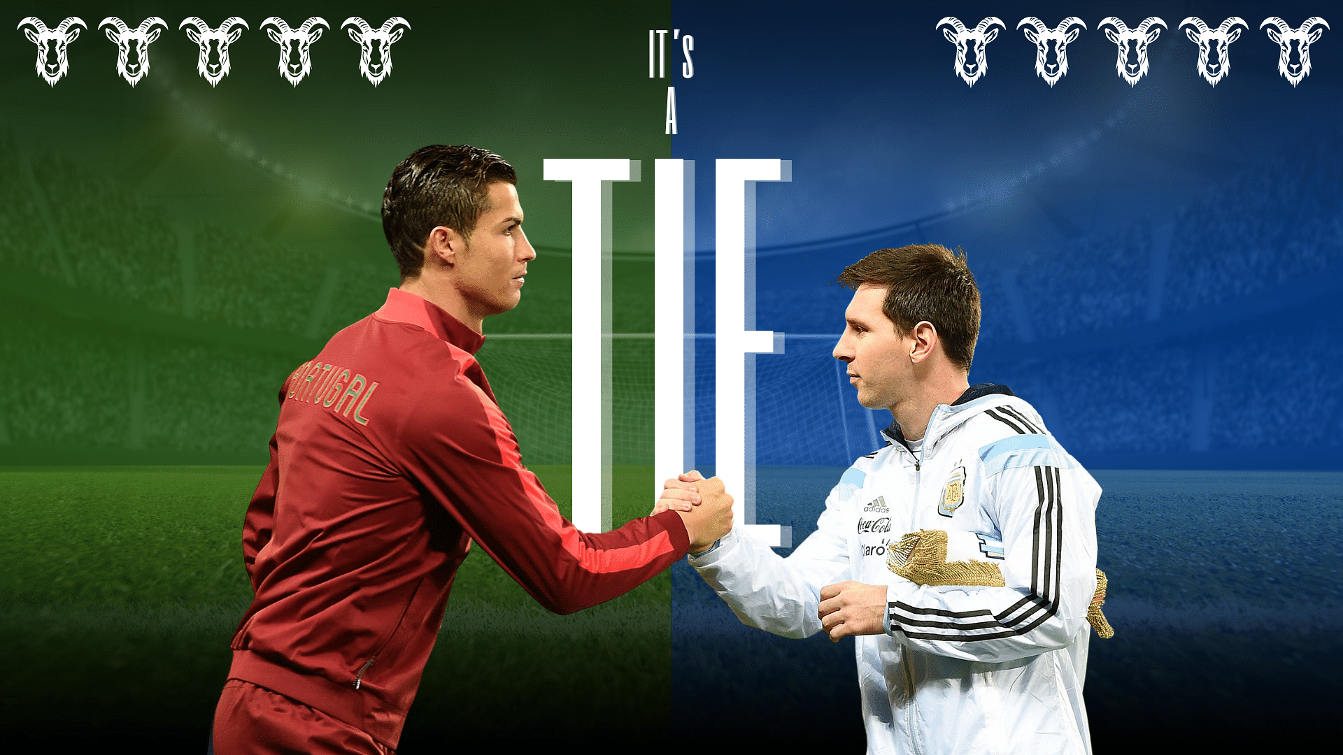 Ronaldo Vs. Messi; its a tie