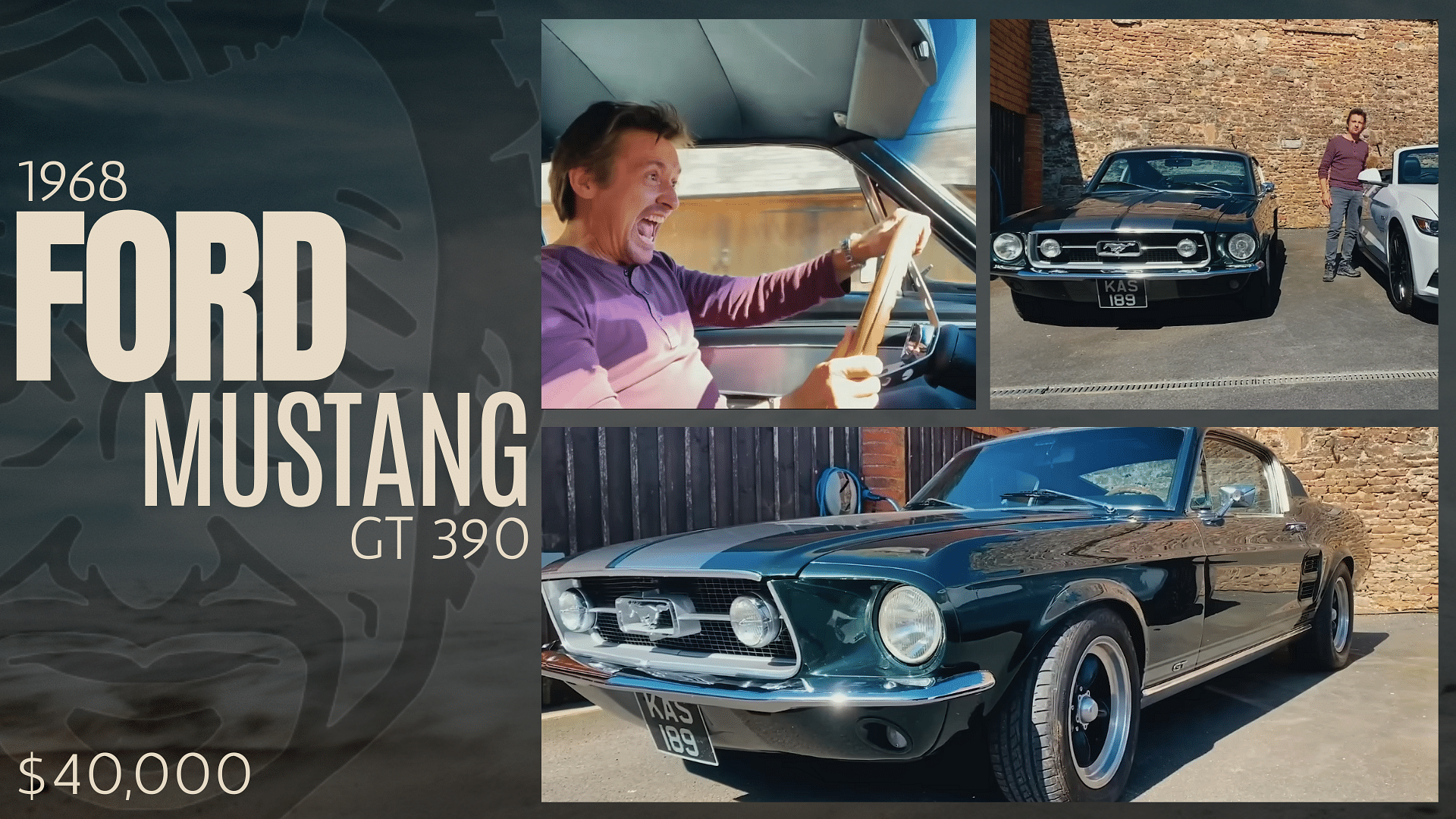 Richard Hammond’s green 1968 Ford Mustang GT 390