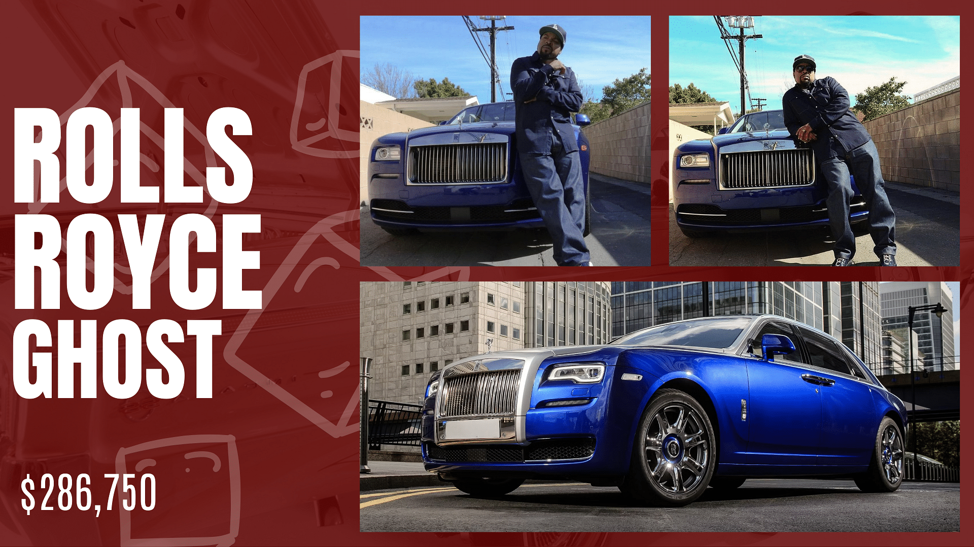 Ice Cube's blue Rolls Royce Ghost