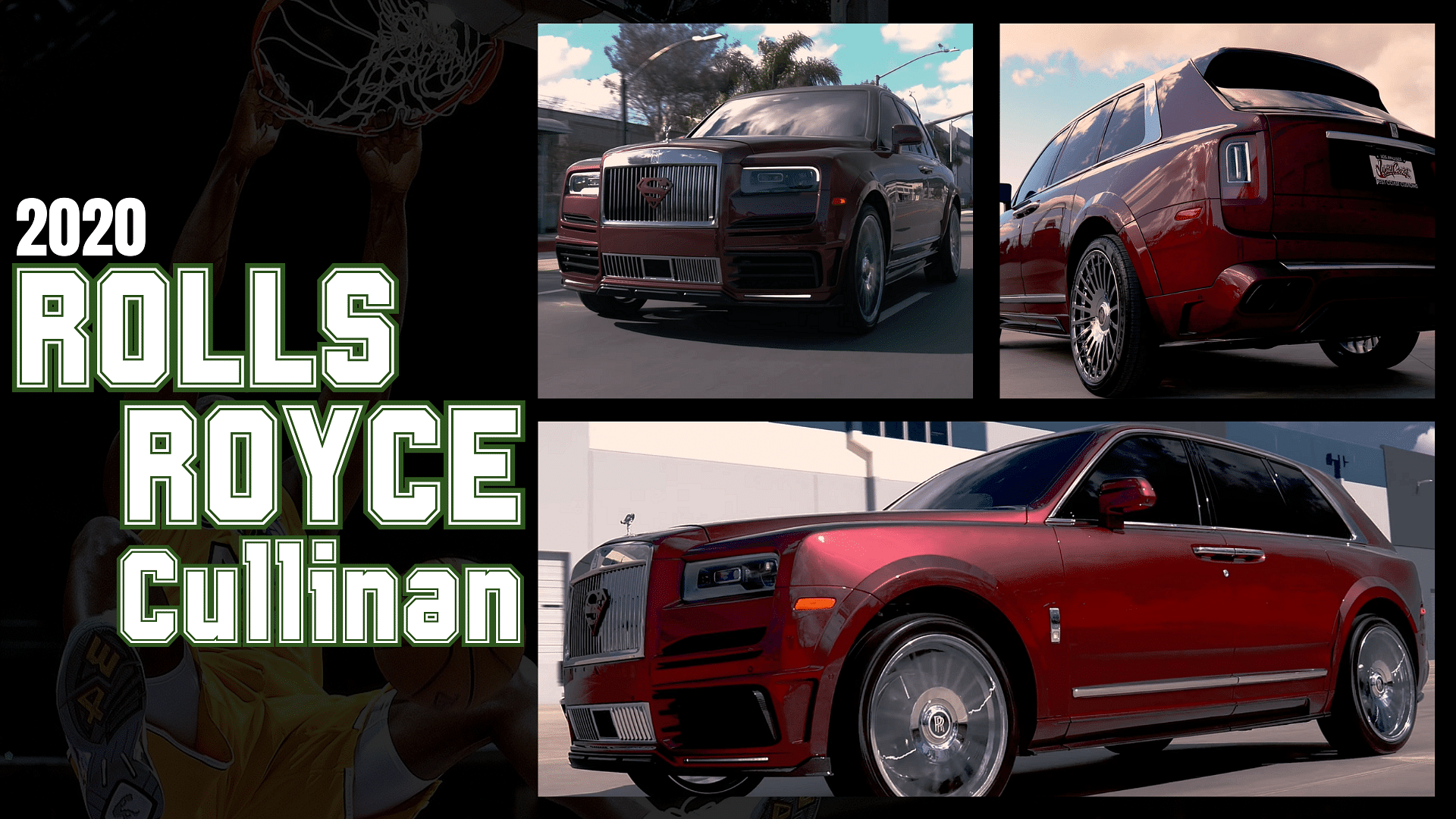 Shaquille O'Neal's Maroon 2020 Rolls-Royce Cullinan