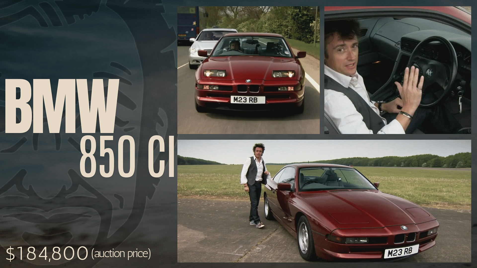 Richard Hammond’s maroon BMW 850ci