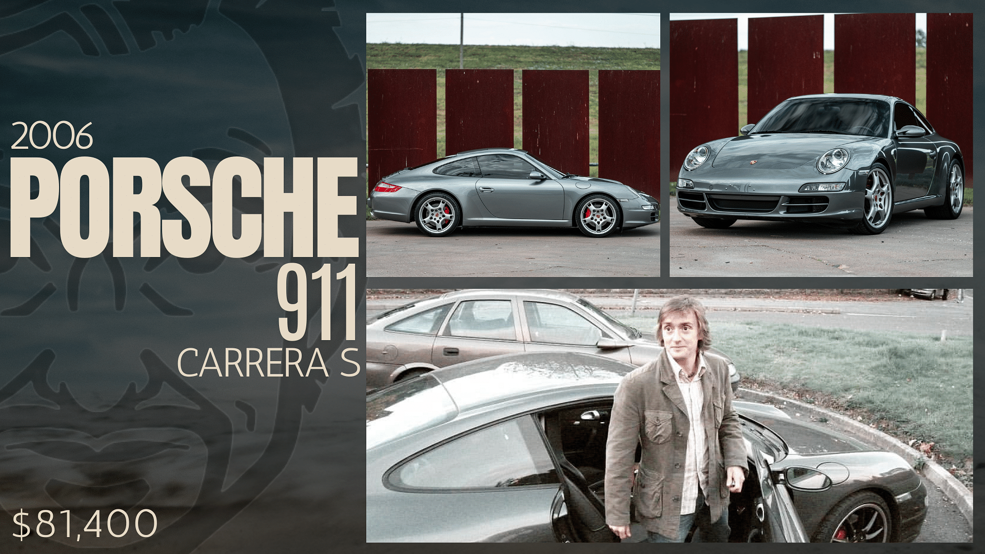 Richard Hammond’s gray 2006 Porsche 911 Carrera S