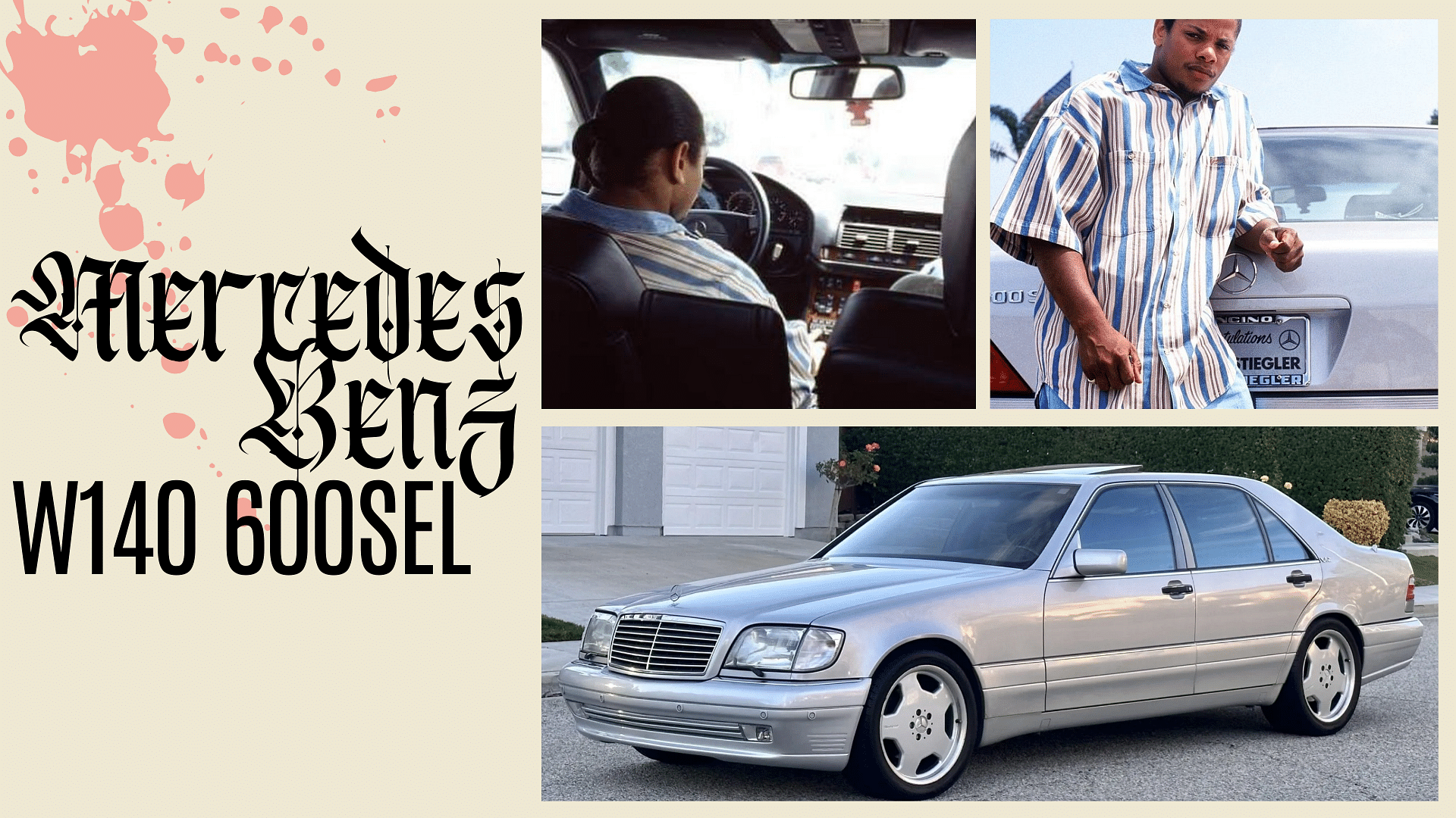 Eazy-E's silver mercedes benz W140 600SEL