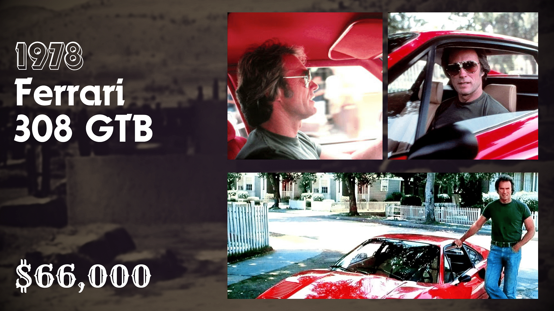 Clint Eastwood's Red 1978 Ferrari 308 GTB