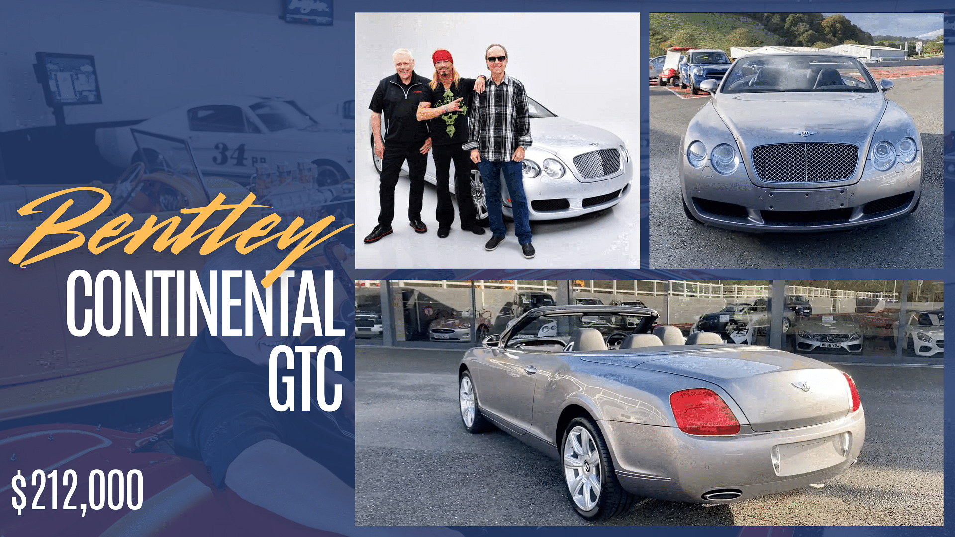 Craig Jackson's silver Bentley Continental GTC