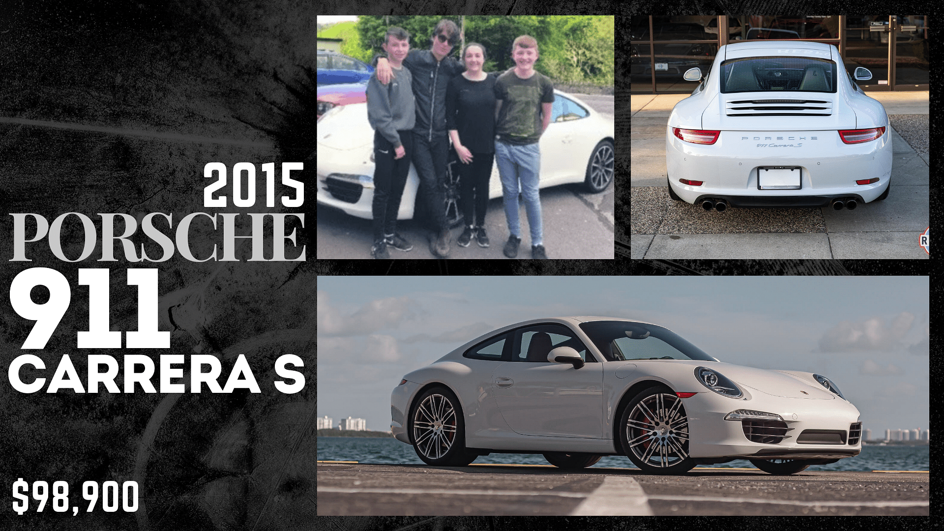 Cillian Murphy's white 2015 Porsche 911 Carrera S