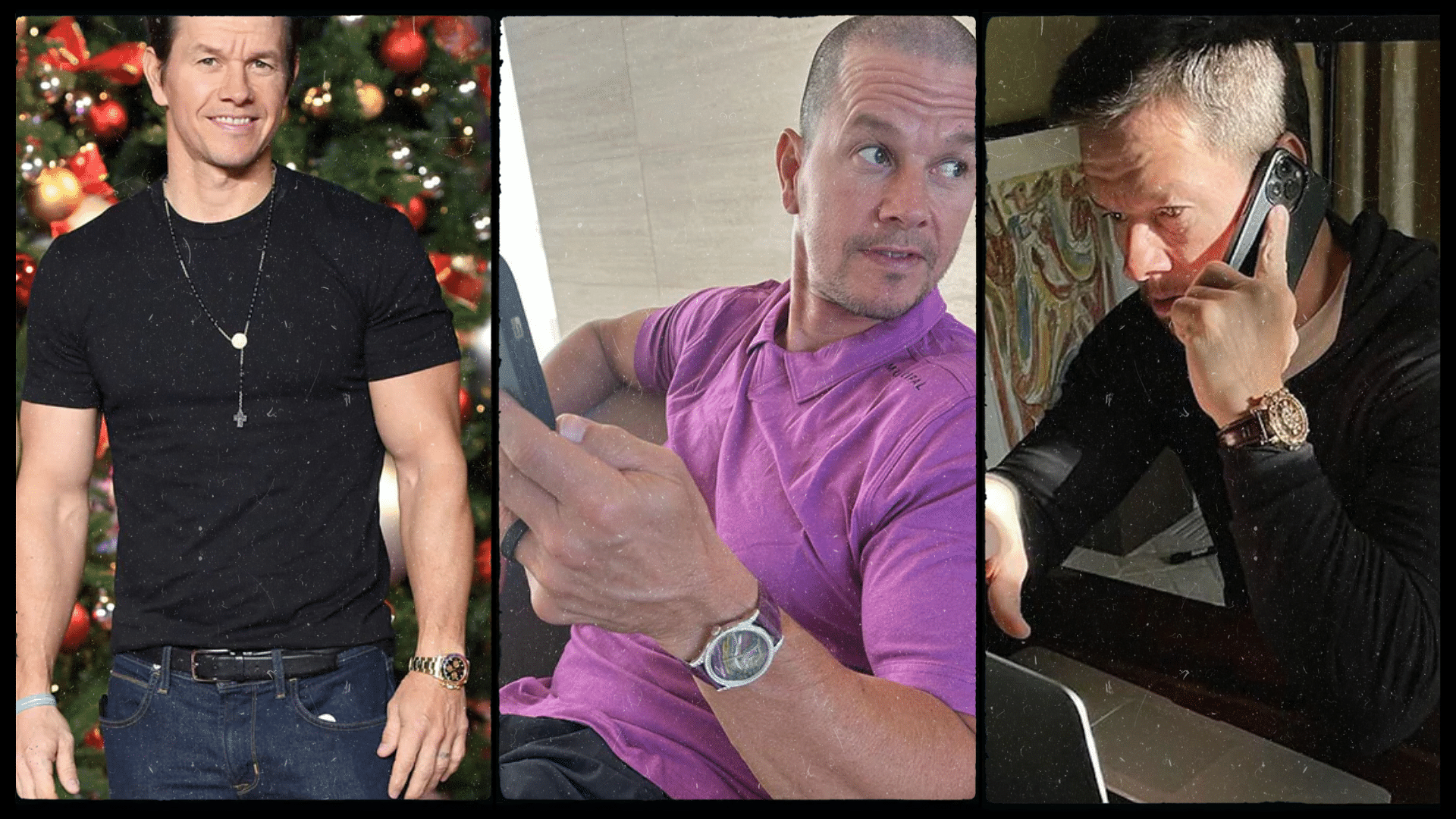 Mark Wahlberg with his watches