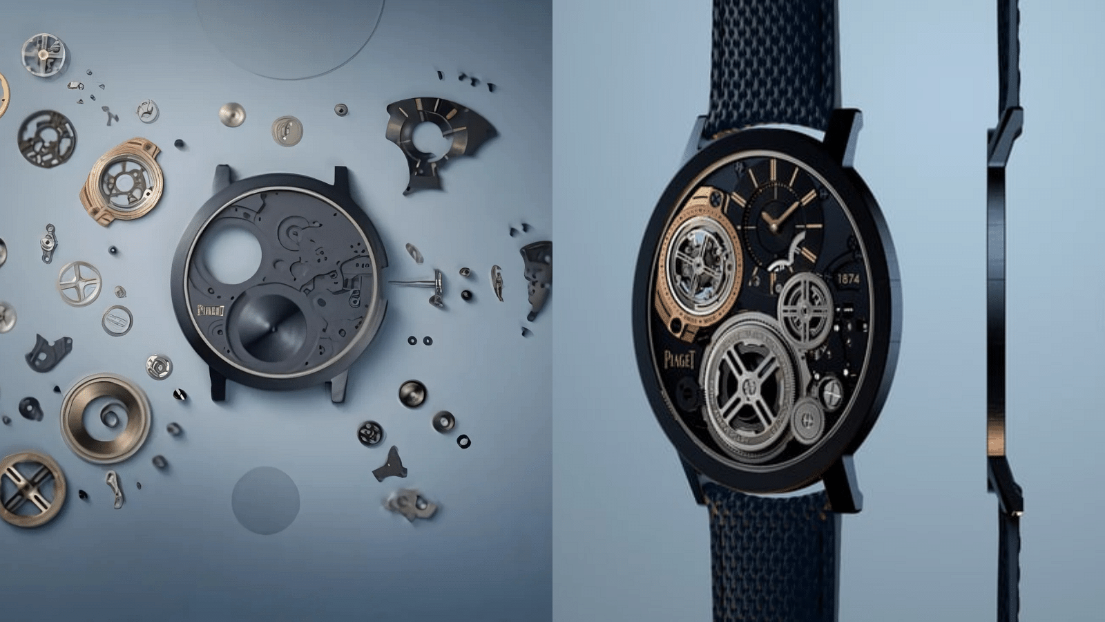 Piaget Altiplano Ultimate Concept Tourbillon shown along with its parts