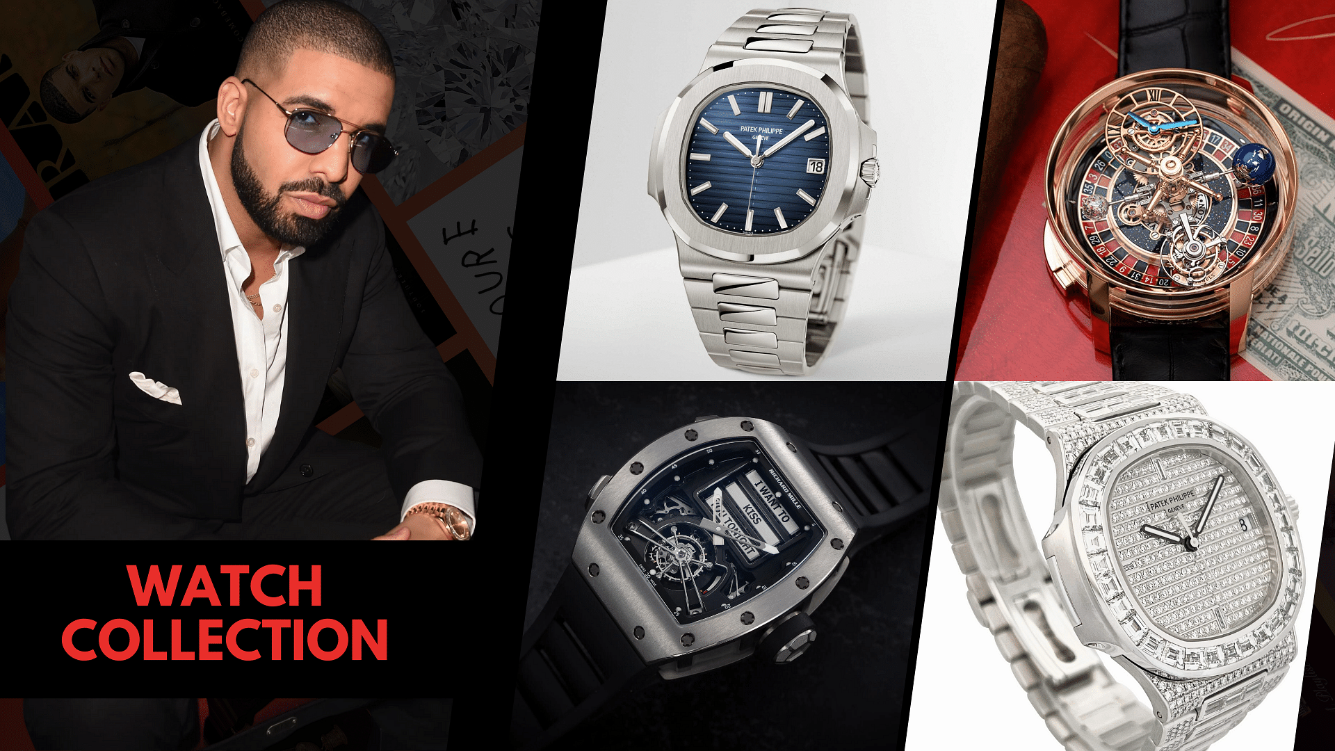 Drake's watch collection