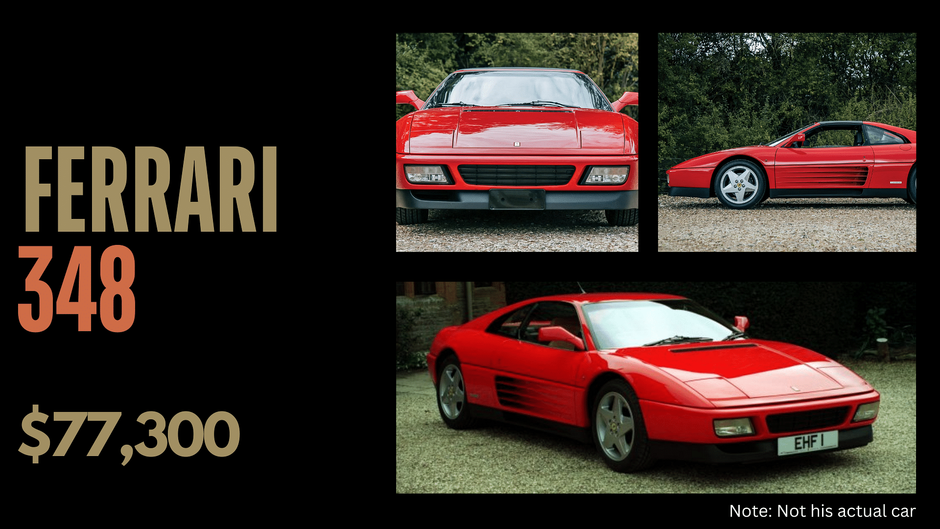 Bill Gates, Car Collection, Ferrari 348