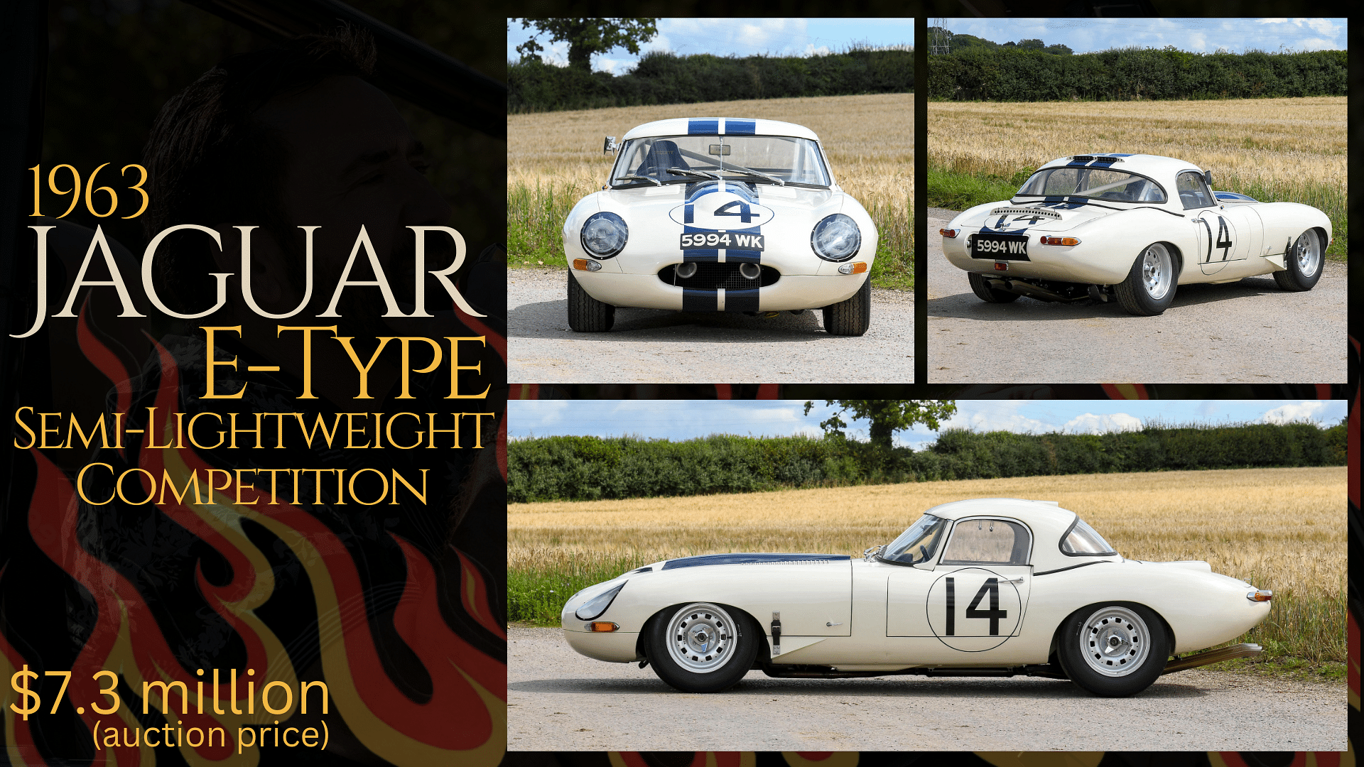 Nicolas Cage's 1963 Jaguar E-Type Semi-Lightweight Competition