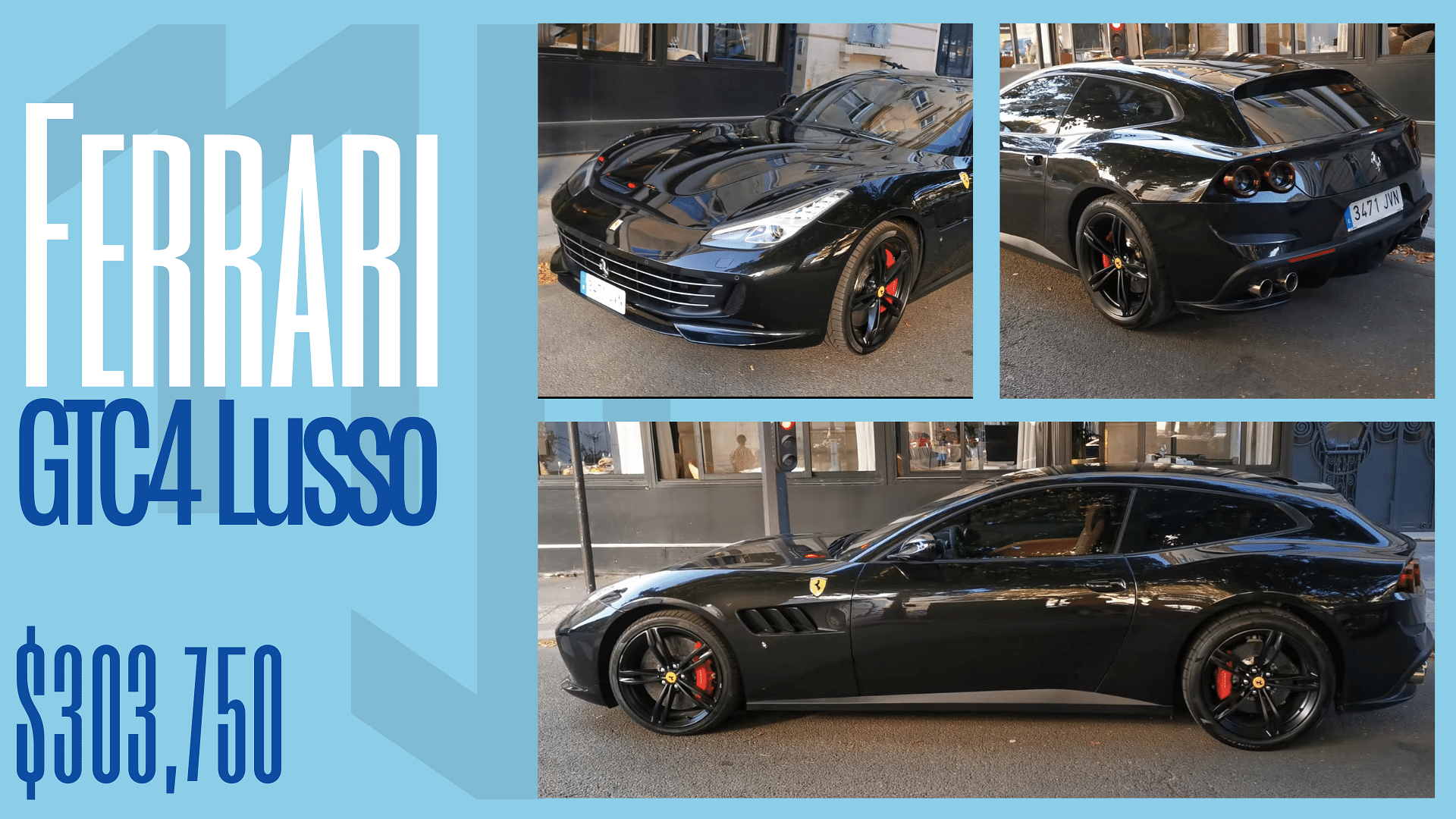 Neymar jr.'s black Ferrari GTC4Lusso