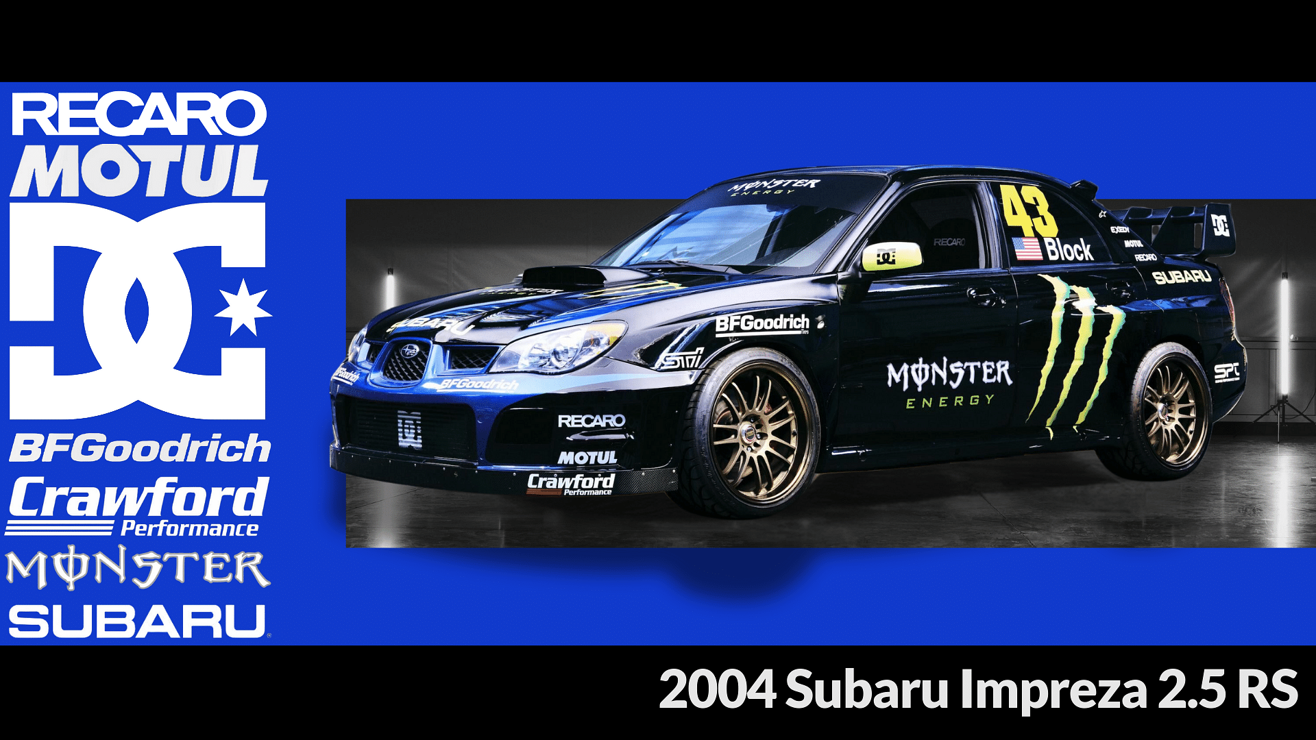 Ken Block's 2004 Subaru Impreza 2.5 RS Rally Car