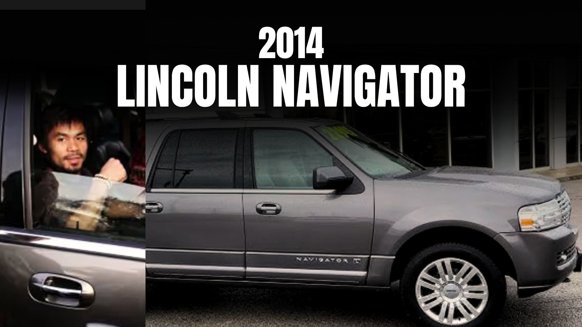 Manny Pacquiao’s photographed inside his Lincoln Navigator