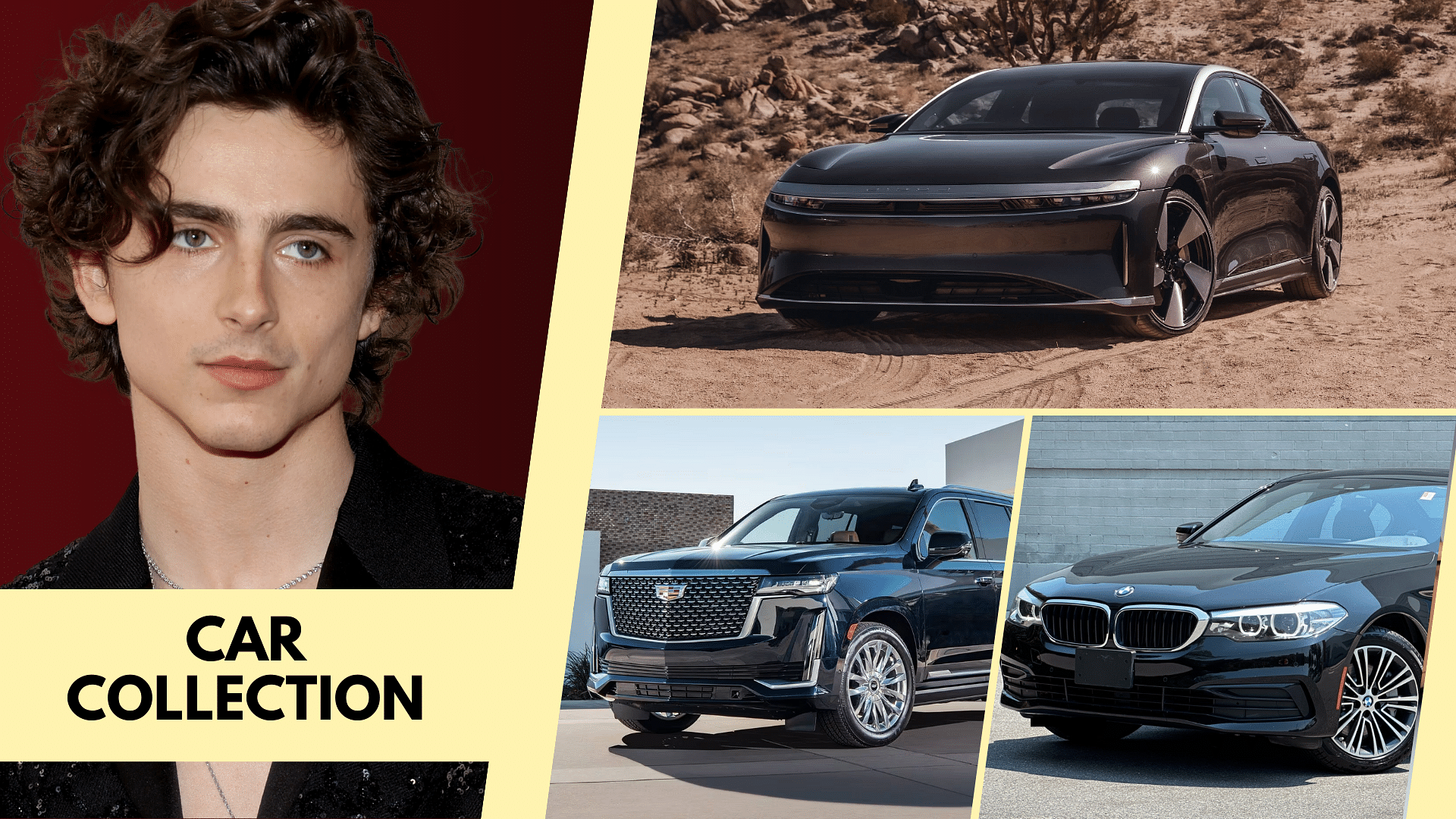 Timothée Chalamet's car collection