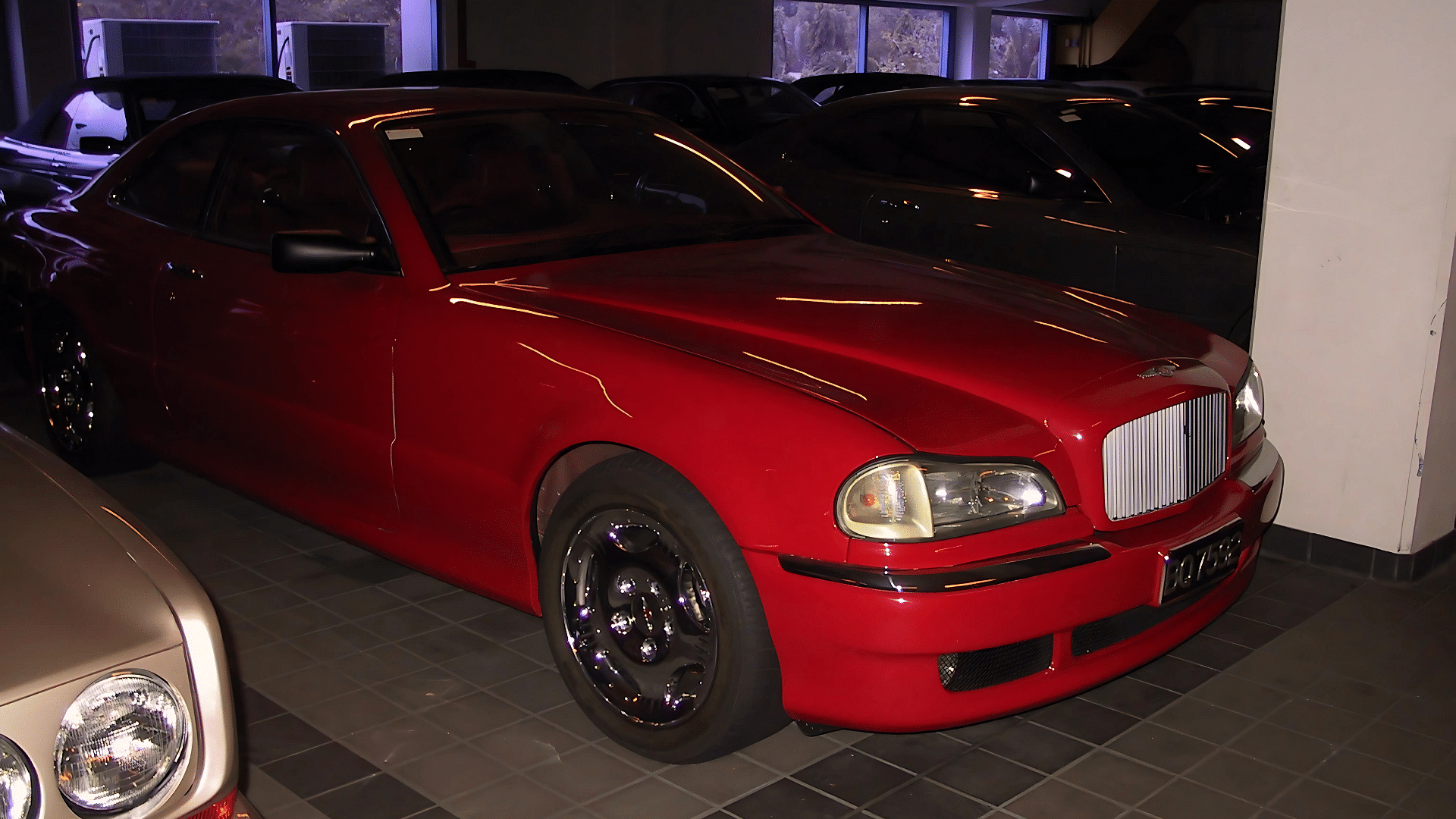 Sultan of Brunei's Bentley Rapier shown in red color