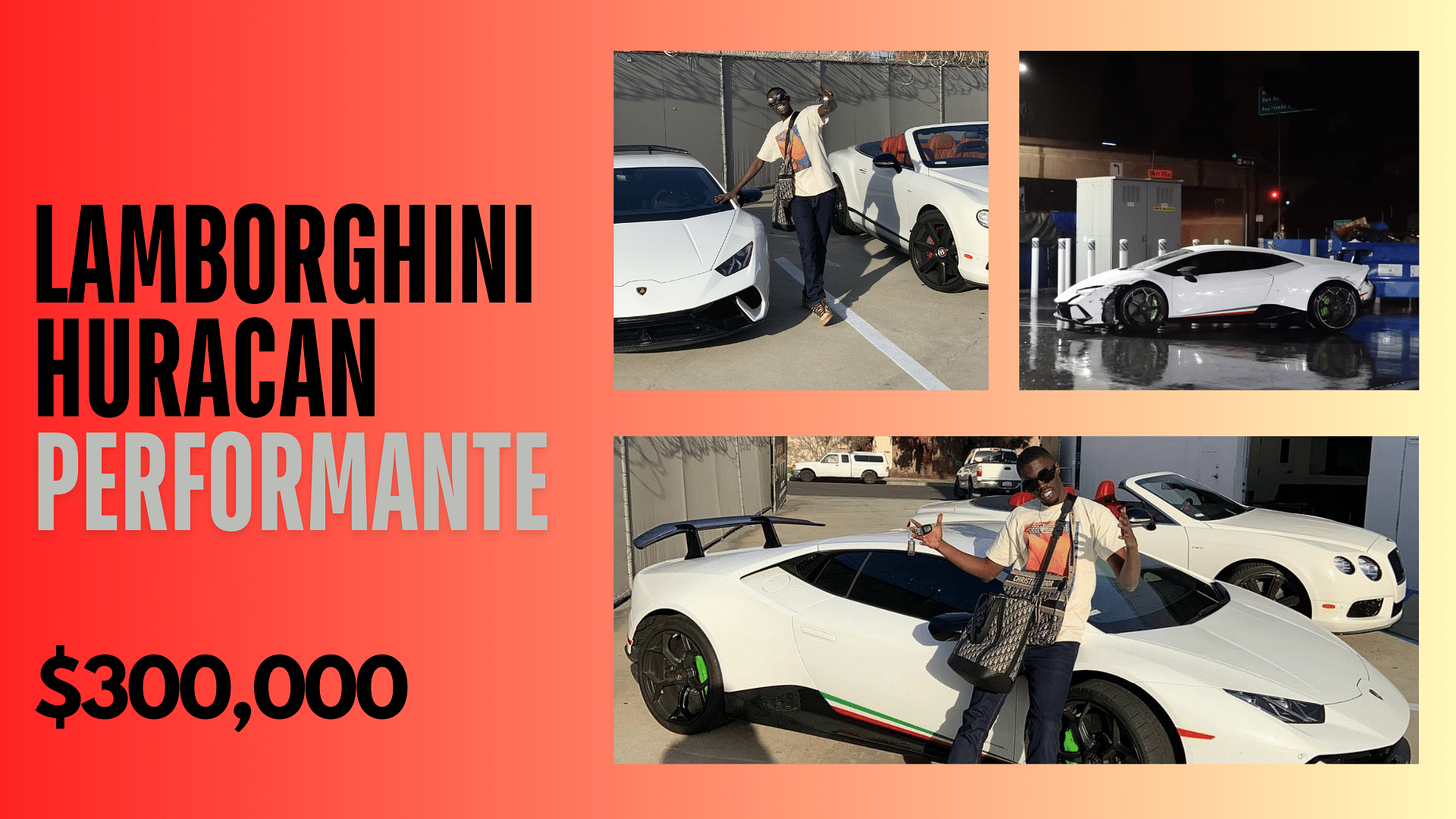 Sheck Wes Lamborghini Huracan Performante