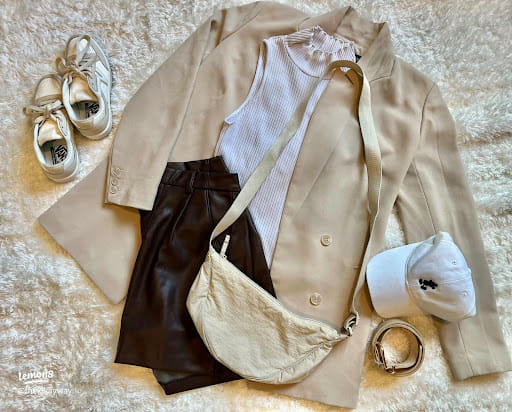 White button-down shirt