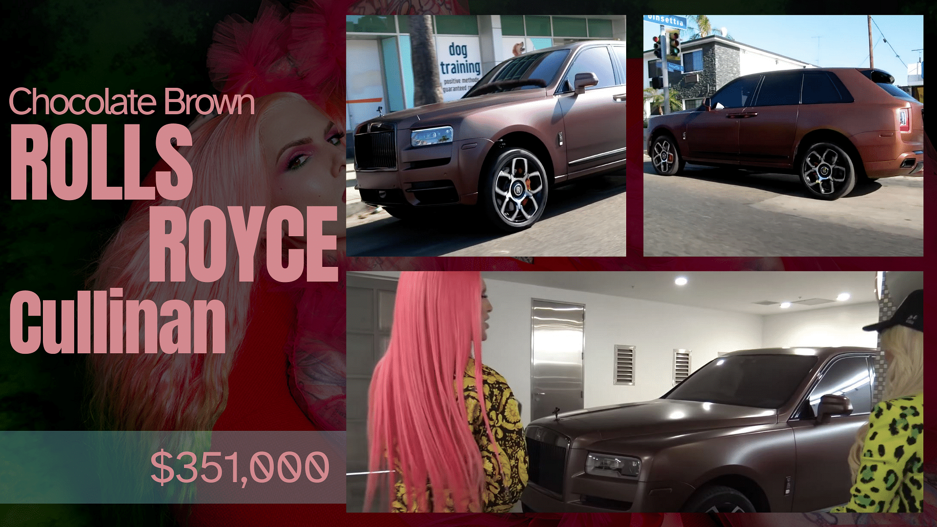 Jeffree Star's Chocolate Brown Rolls-Royce Cullinan