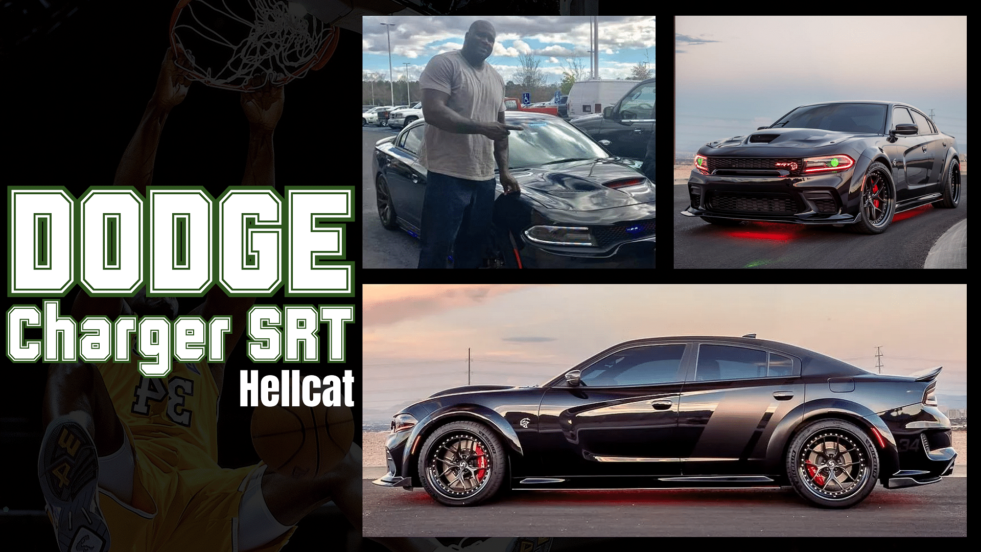 Shaquille O'Neal's Black Dodge Charger SRT Hellcat