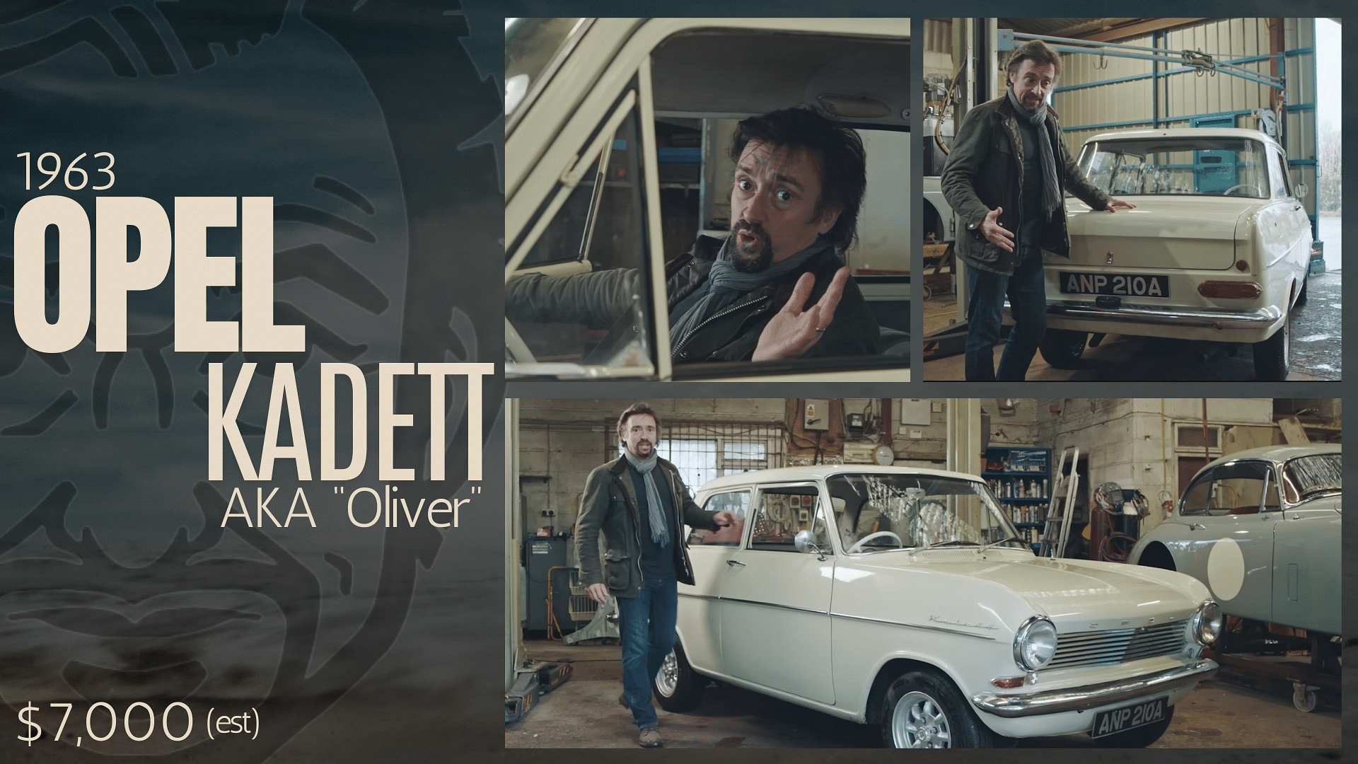 Richard Hammond’s cream white 1963 Opel Kadett AKA Oliver